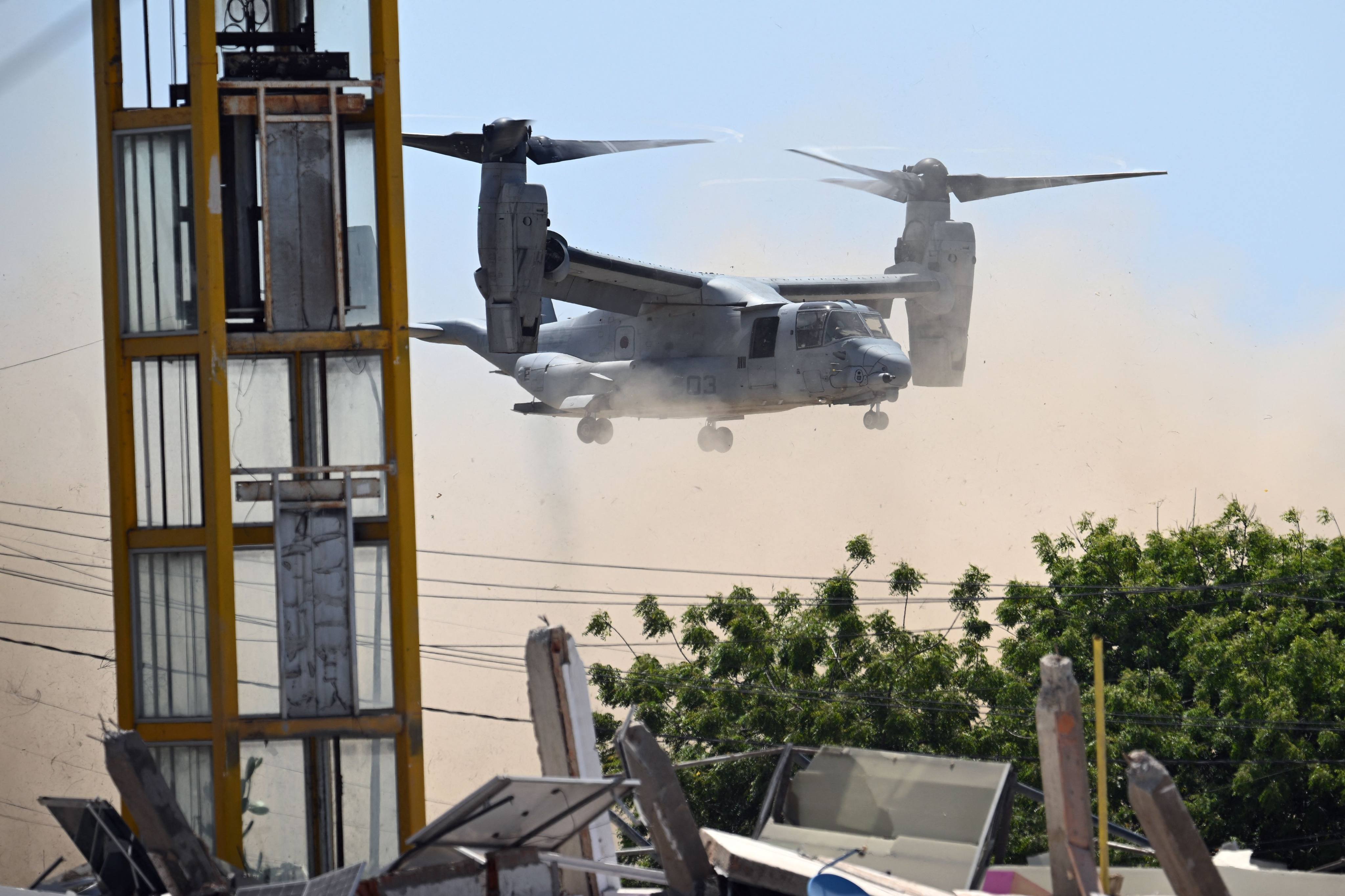 A US military V-22 Osprey. Photo: AFP