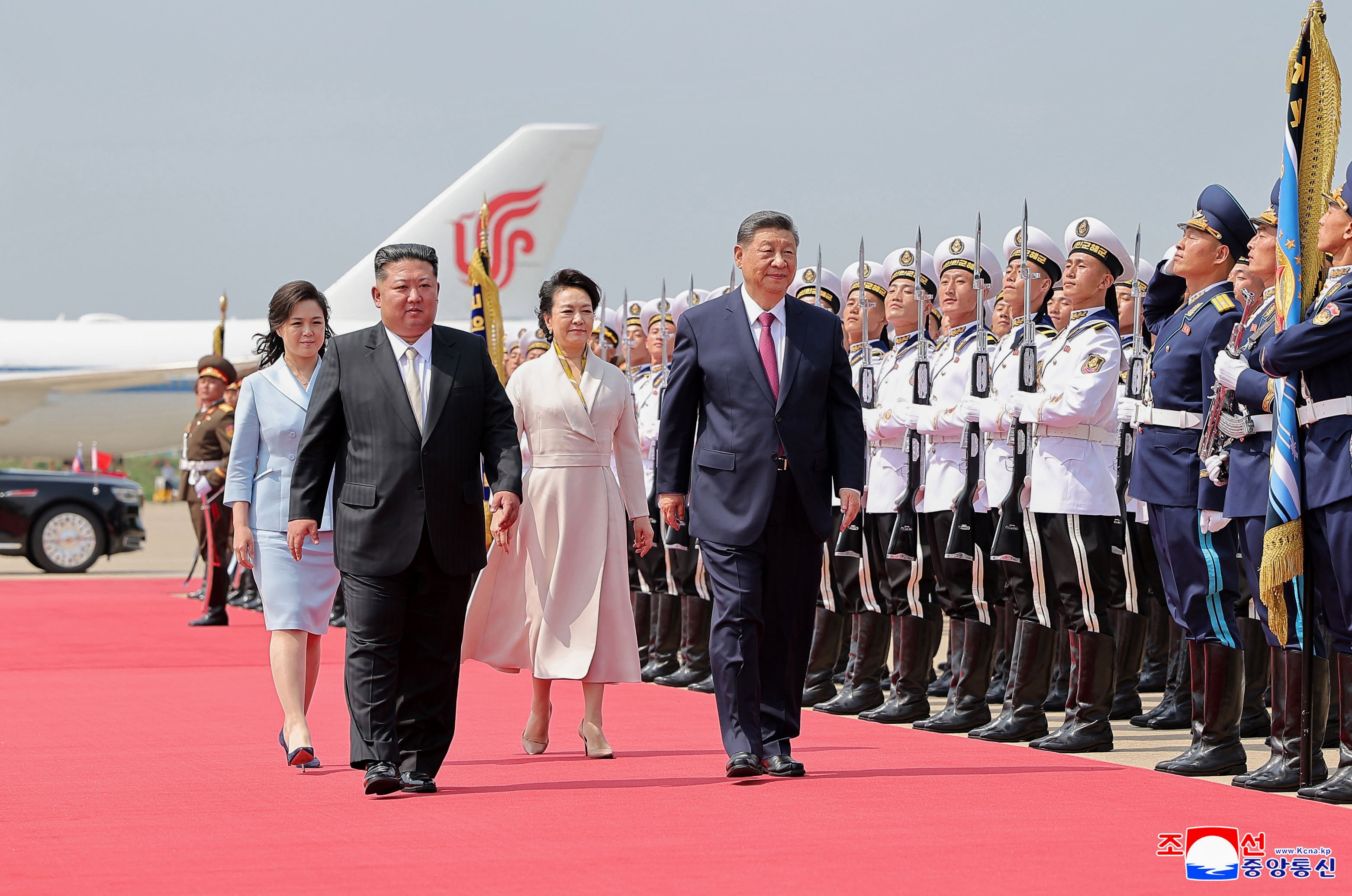 North Korean Supreme Leader Kim Jong-un and Chinese President Xi Jinping. Photo: KCNA via AP