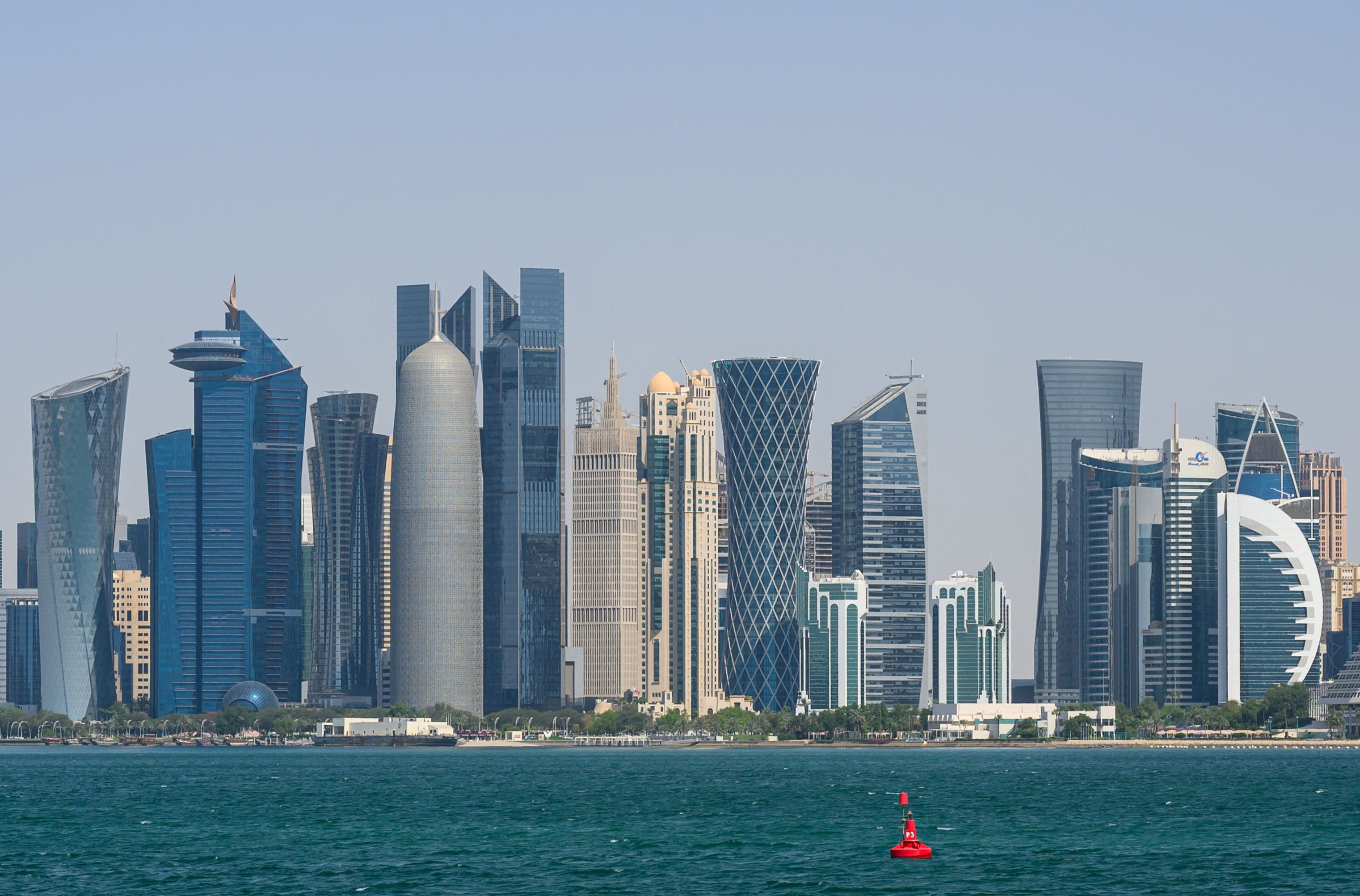 The West Bay district in Doha, Qatar, on Tuesday. Photo: Xinhua