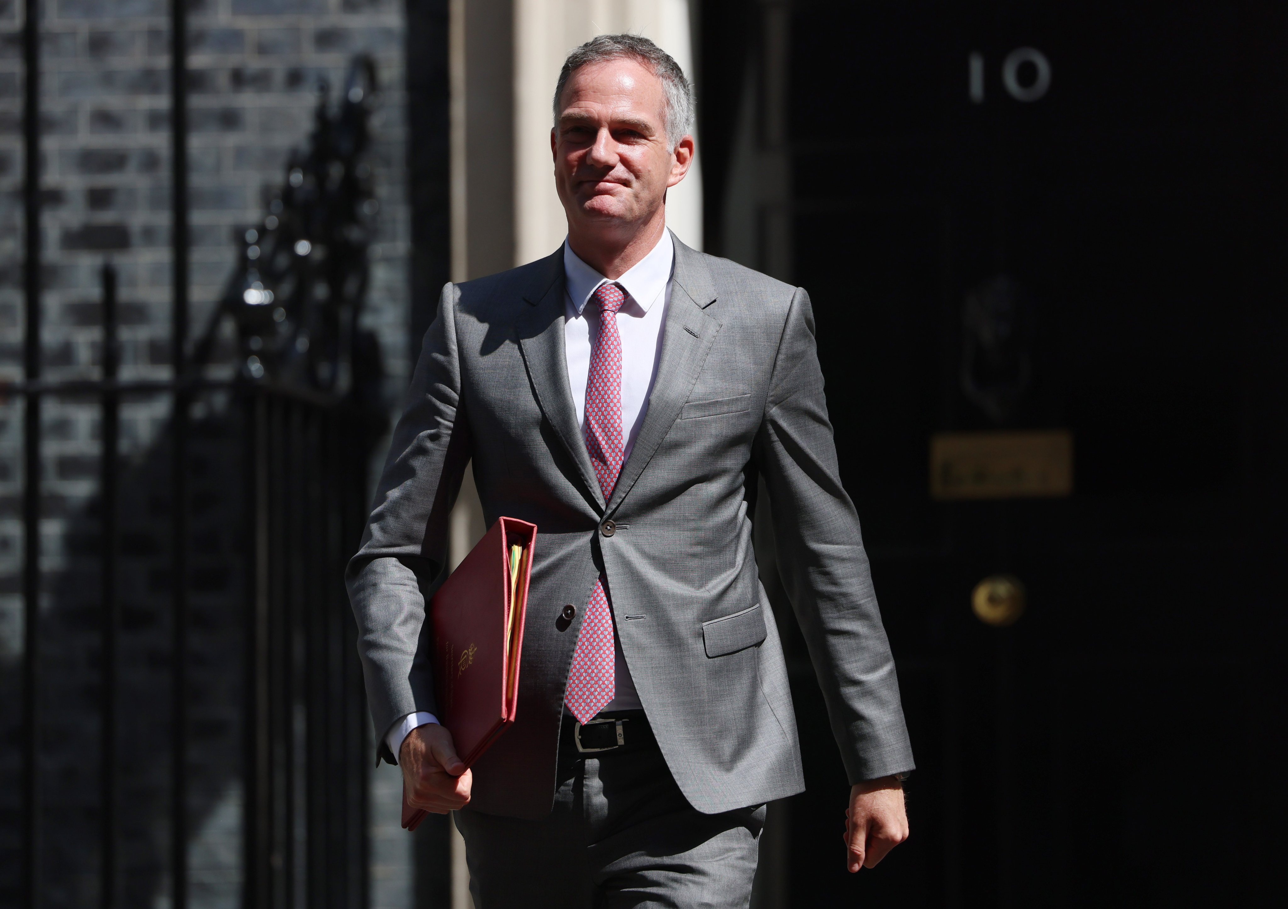 Britain’s Trade Secretary Peter Kyle outside 10 Downing Street in London. Photo: EPA
