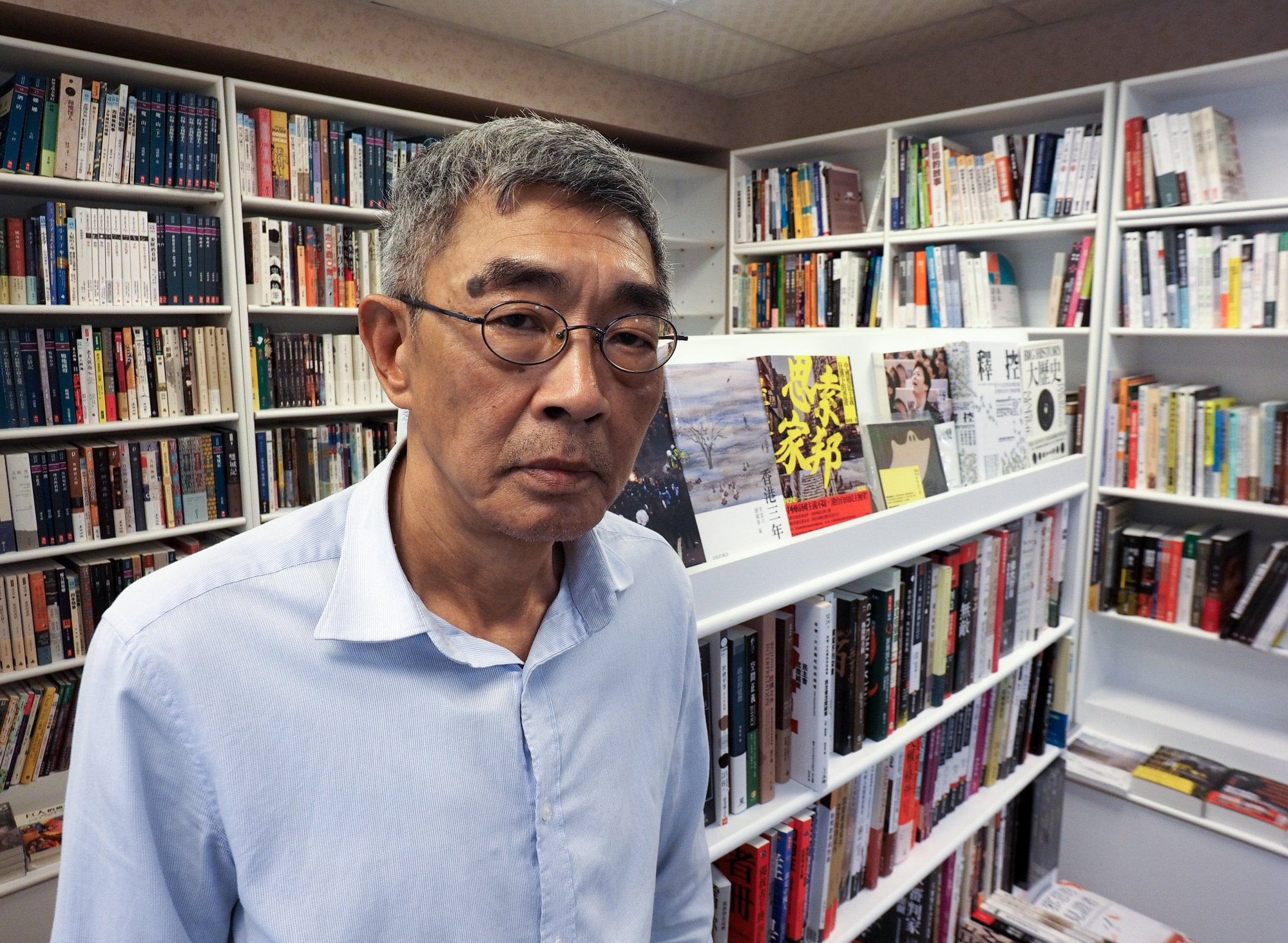 Lam Wing-kee at his Causeway Bay Books in Taipei in April 2020. Photo: EPA-EFE