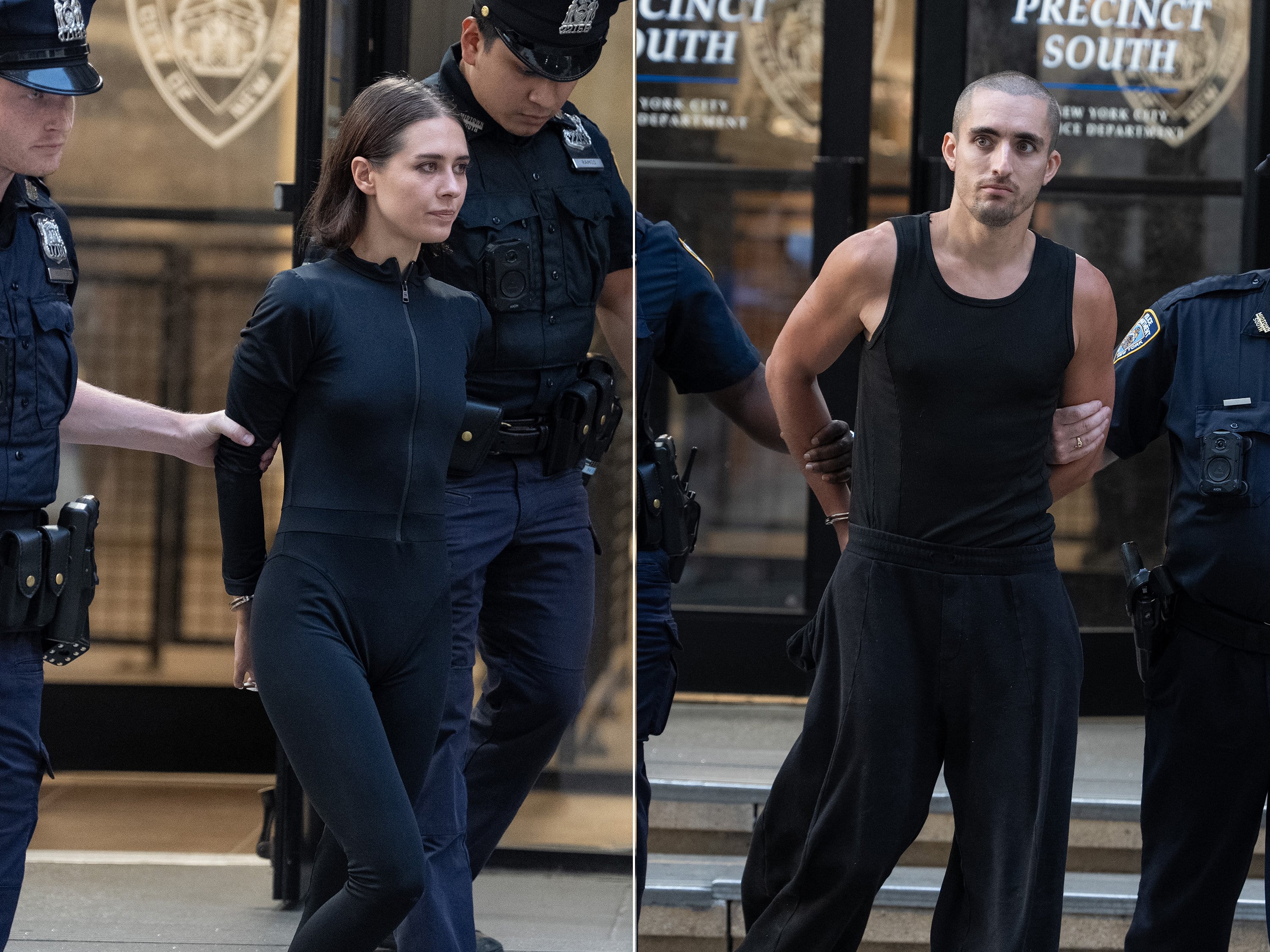 Angela Nikolau and Ivan Beerkus in police custody. Photo: TNS