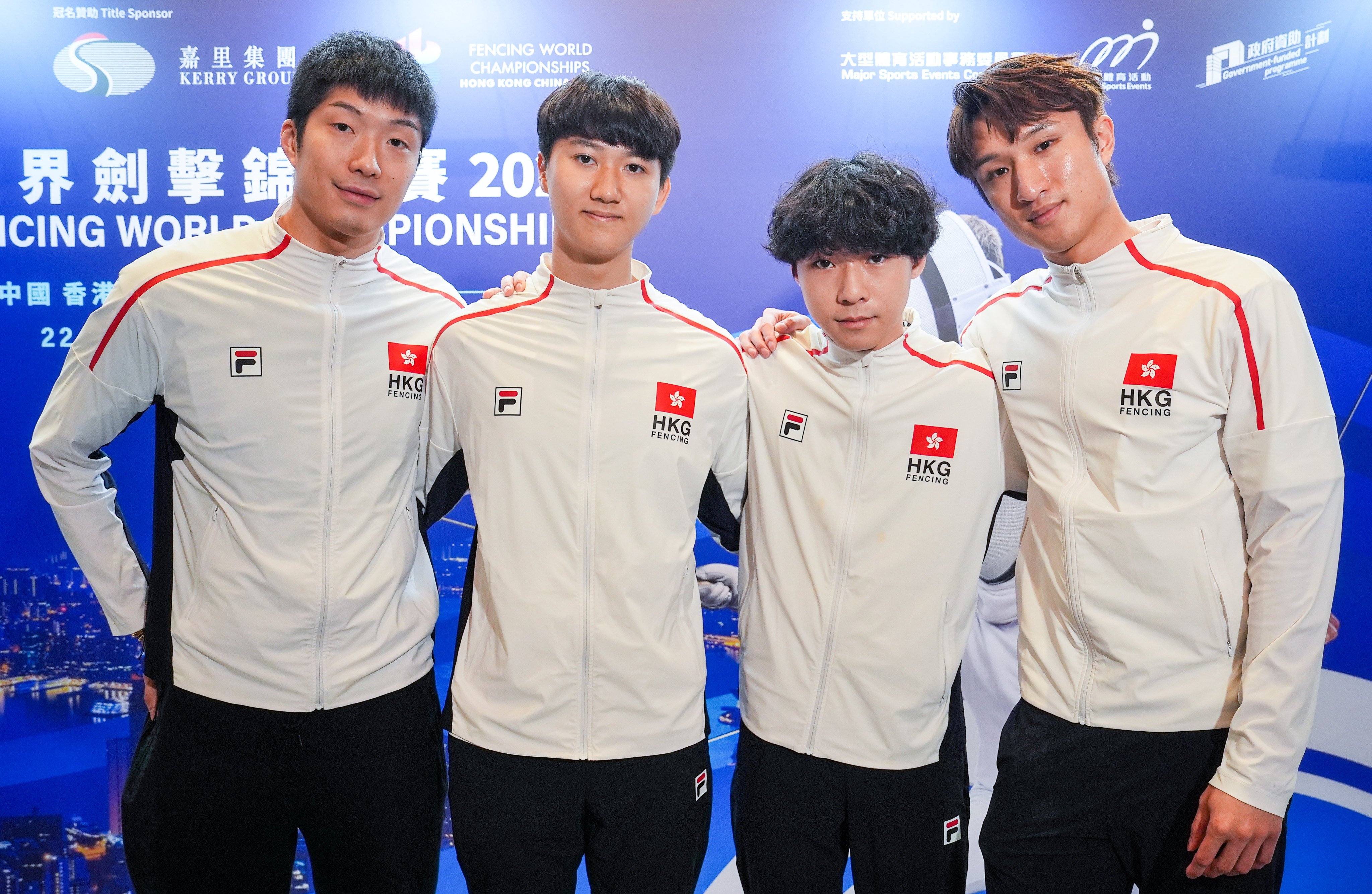 Hong Kong's foilists (from left) Cheung Ka-long, Leung Chin-yu, Harris Ho and Ryan Choi. Photo: Elson Li
