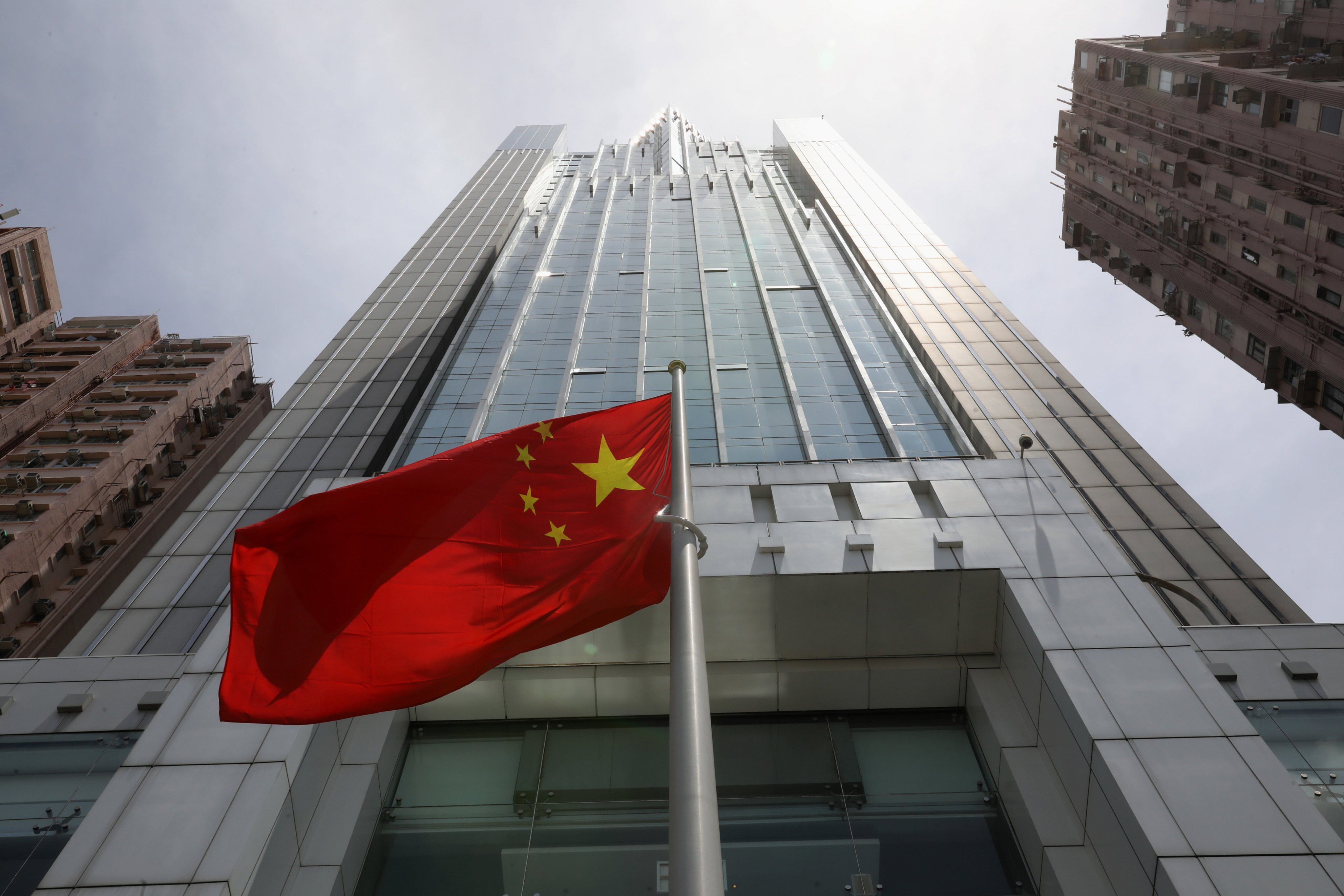 Beijing’s liaison office in Hong Kong, located in Sai Ying Pun. Photo: Dickson Lee