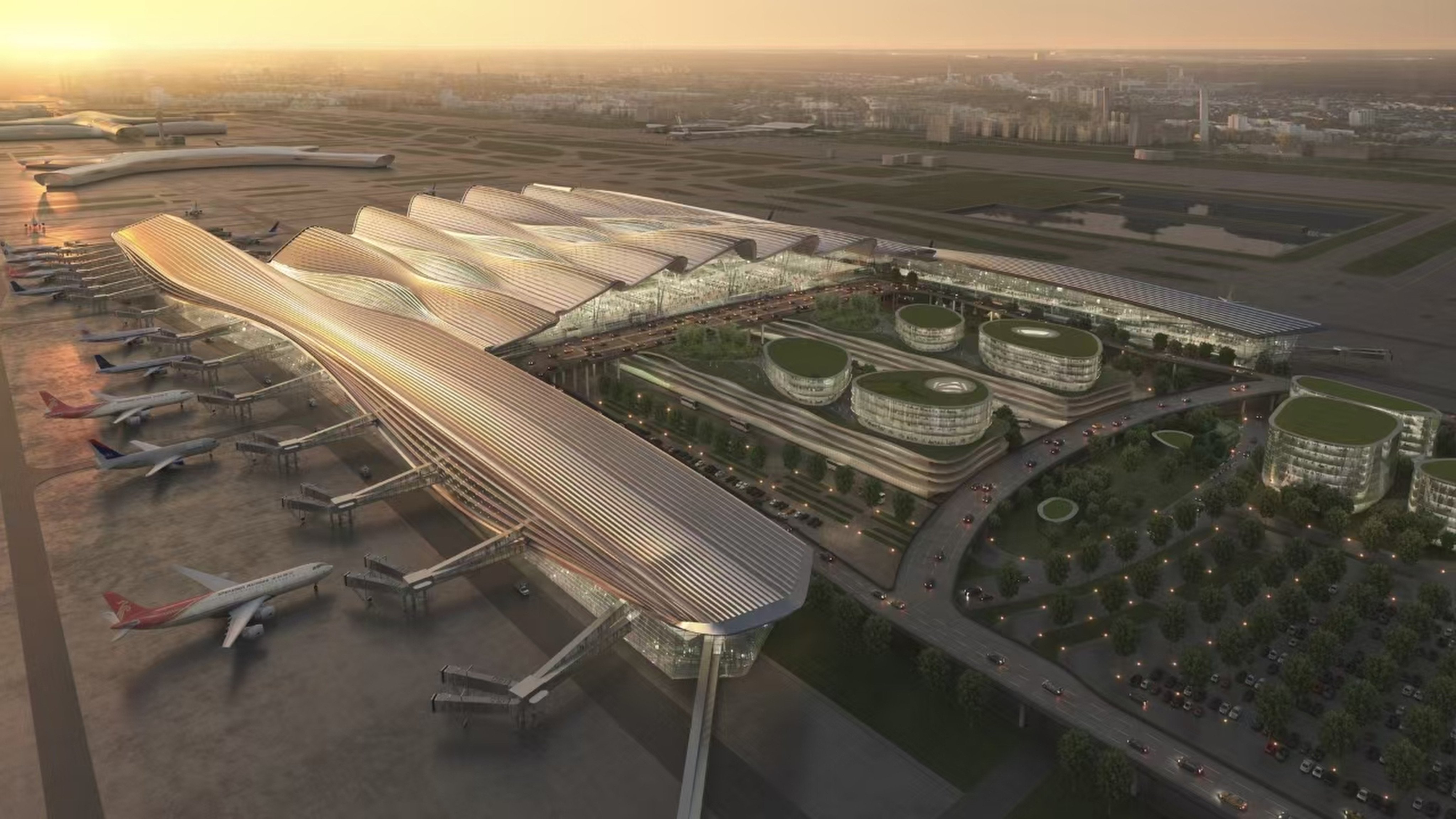 An artist's rendering of the new Terminal 2 at Shenzhen Baoan Airport, a facility that handled 66 million passengers in 2025. Photo: Handout