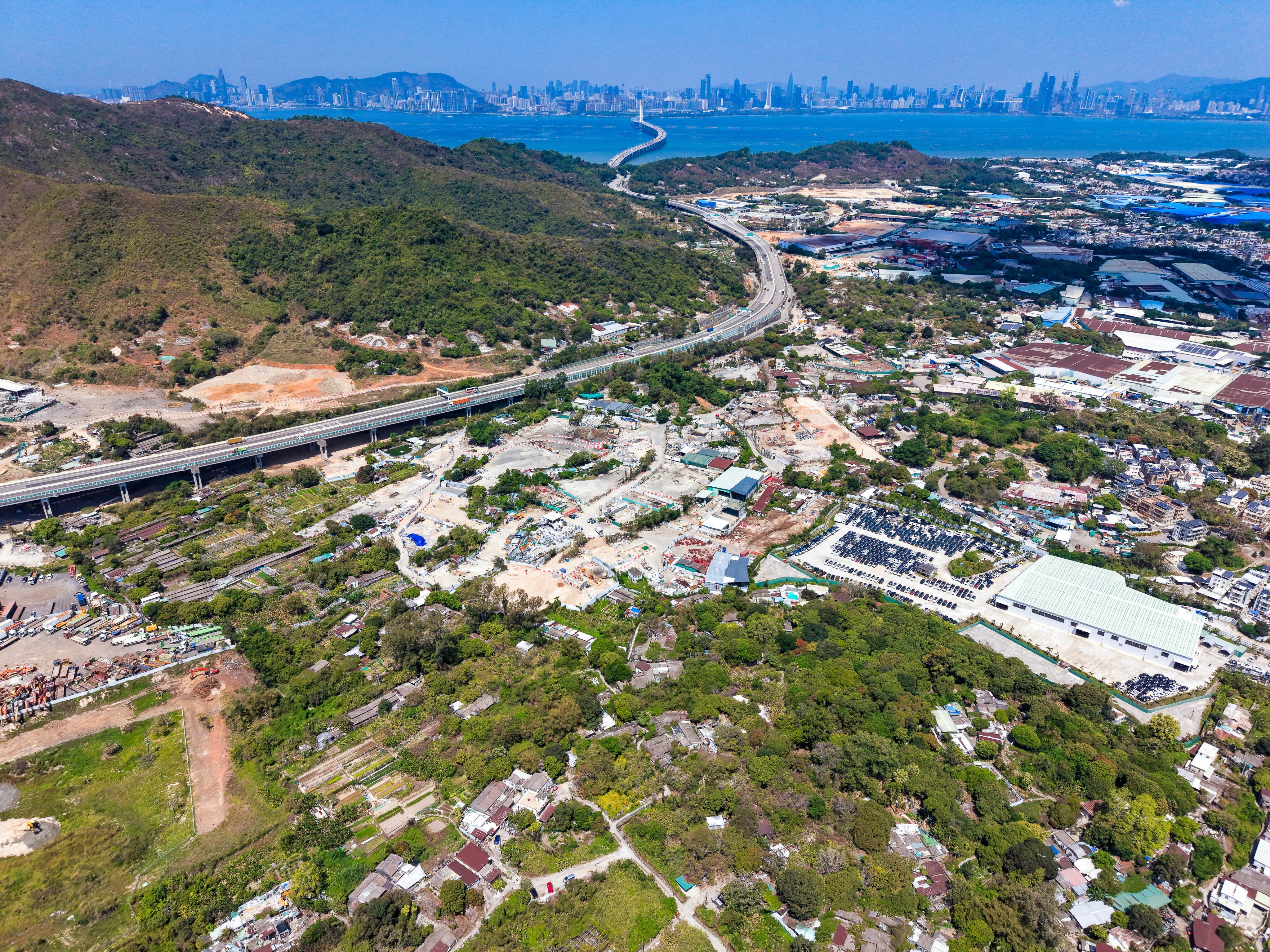 The Hung Shui Kiu/Ha Tsuen New Development Area near the border with Shenzhen is one of Hong Kong’s largest new property developments. Photo: Eugene Lee