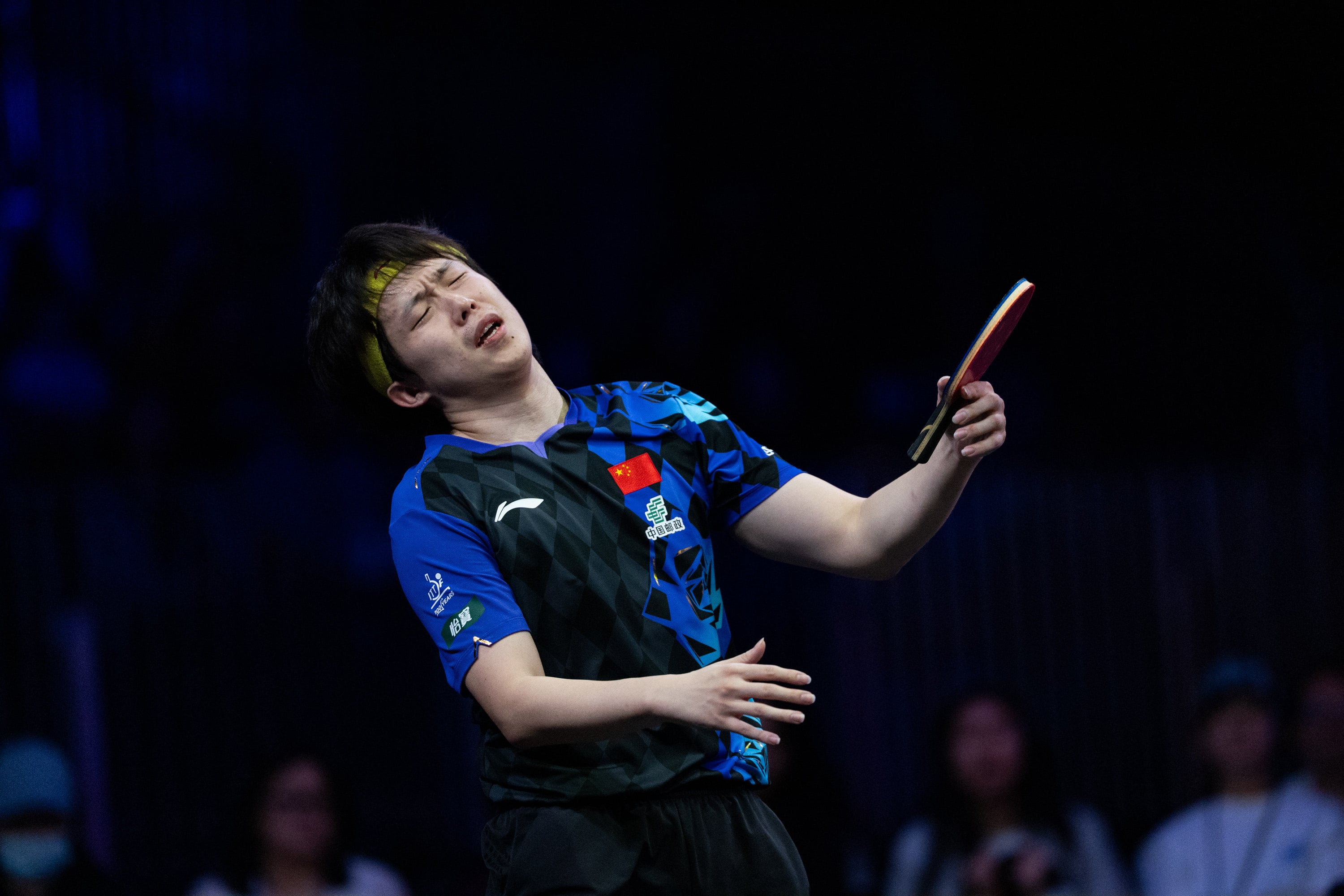 Defending champion Wang Chuqin lost to Denmark’s Anders Lind at the WTT US Smash. Photo: Getty Images