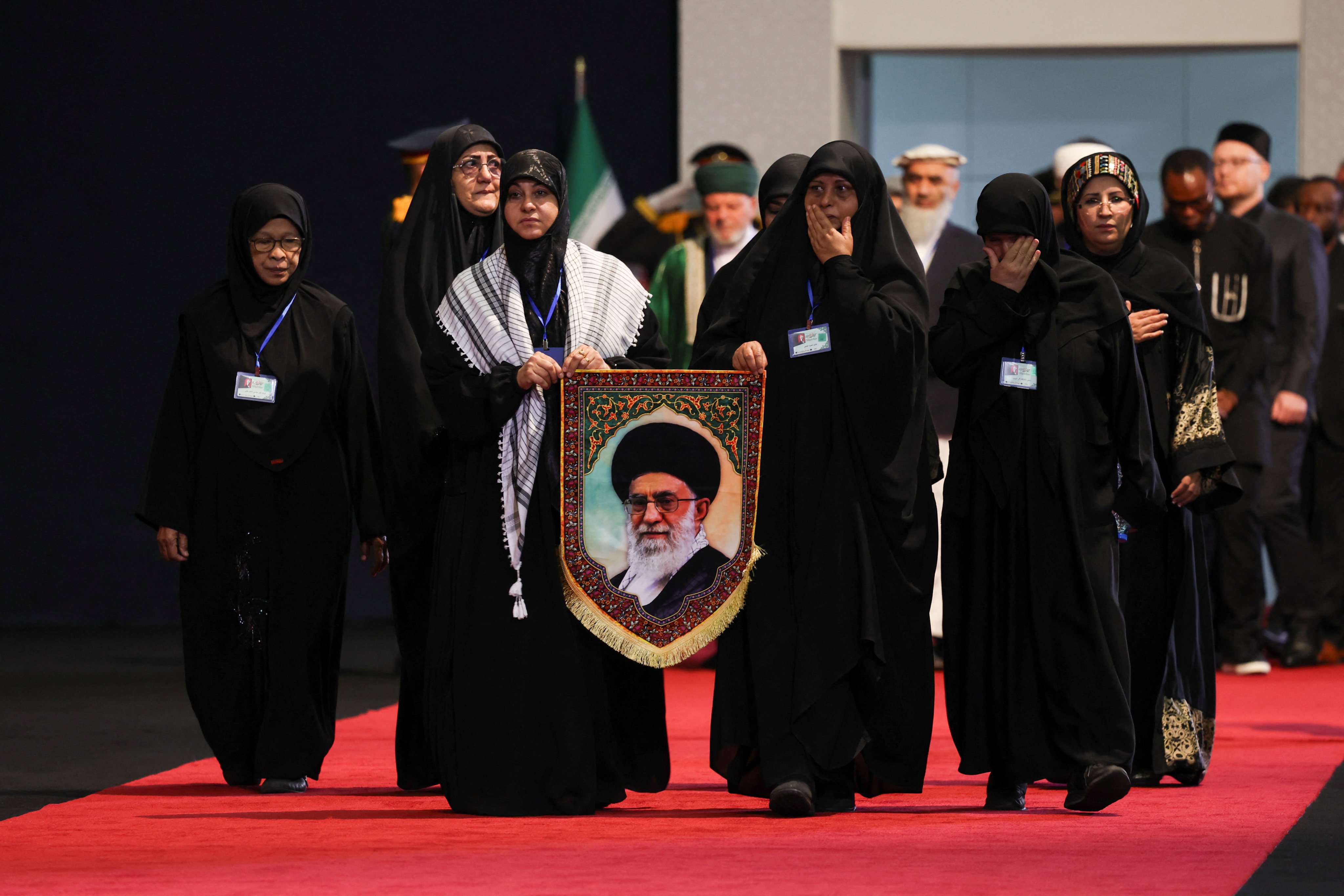 Women pay their respects in Tehran’s Grand Mosalla. Photo: Reuters