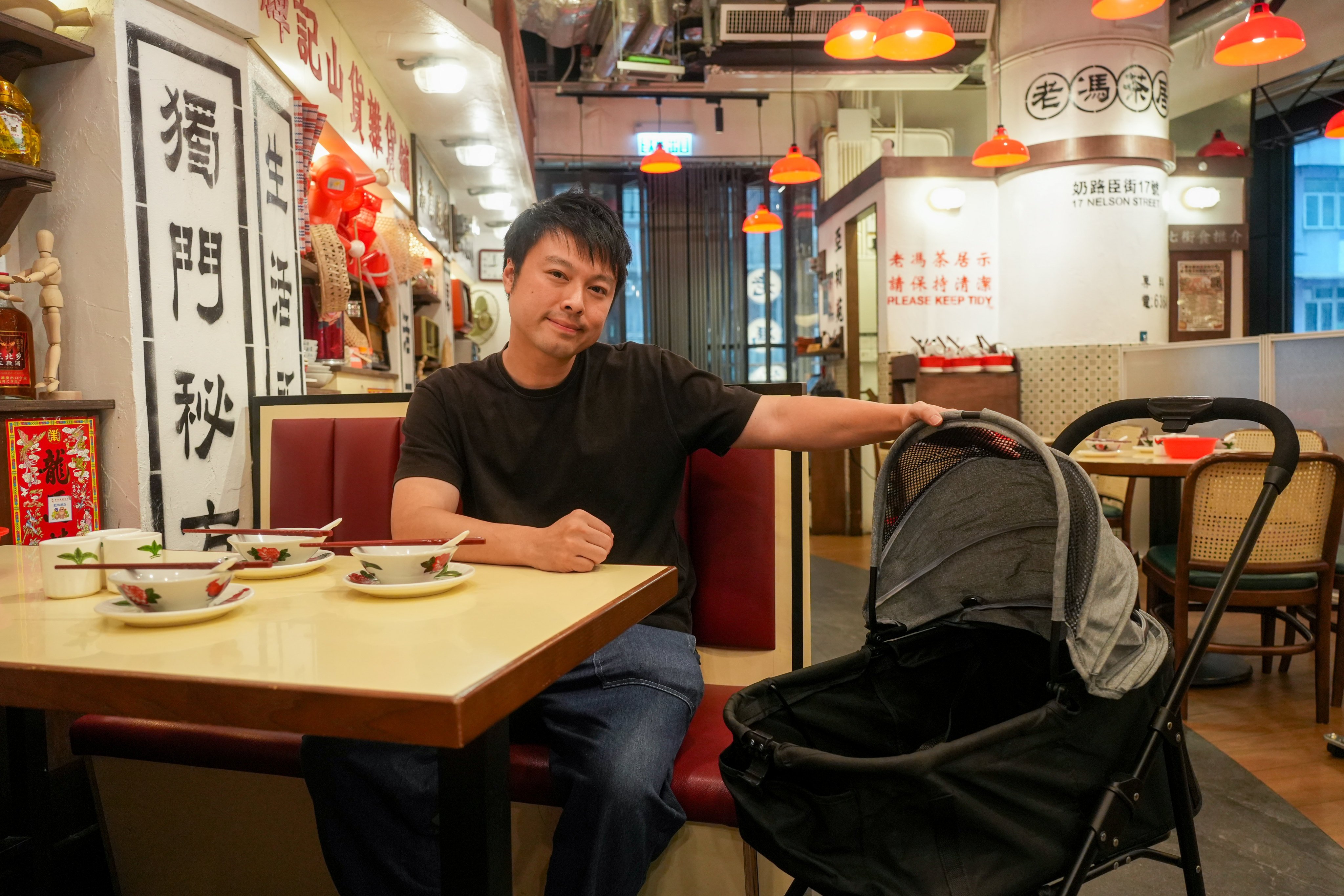 Fung Man-Kit, owner of Old Fung Tea House, in Mong Kok says he has invested about HK$10,000 to prepare for the launch. Photo: Sun Yeung