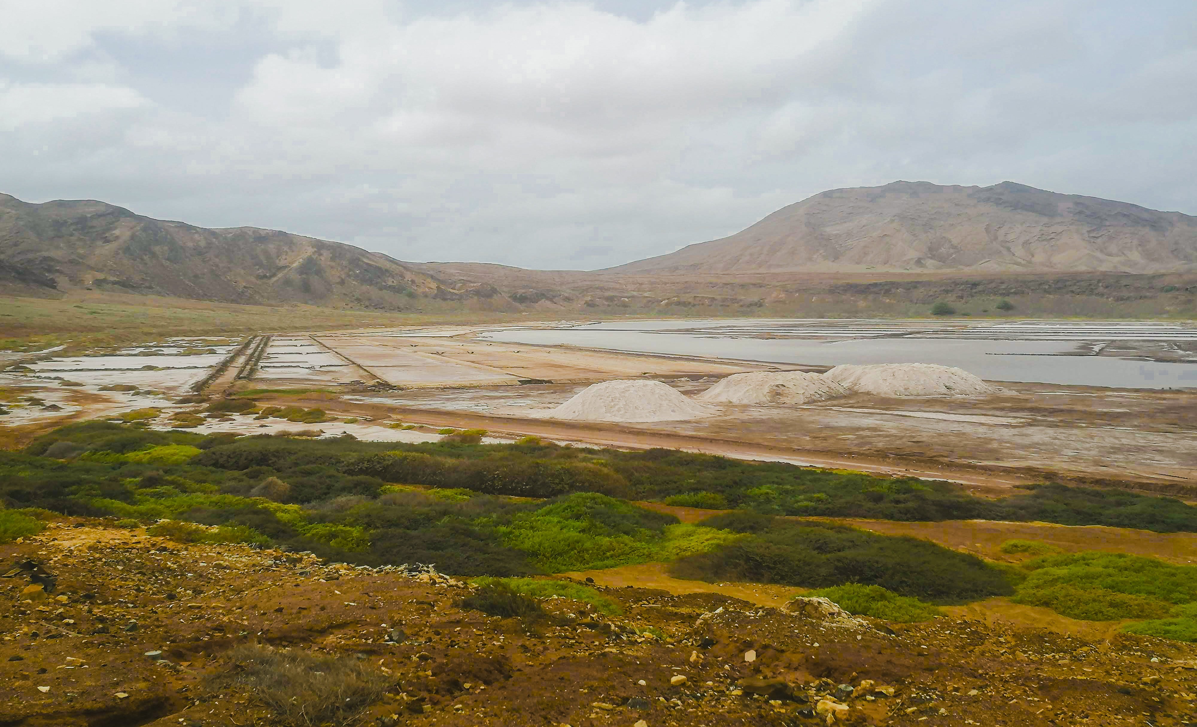 The historic salinas, or salt flats, of Pedra de Lume, Cabo Verde.  Photo: Troy Nahumko