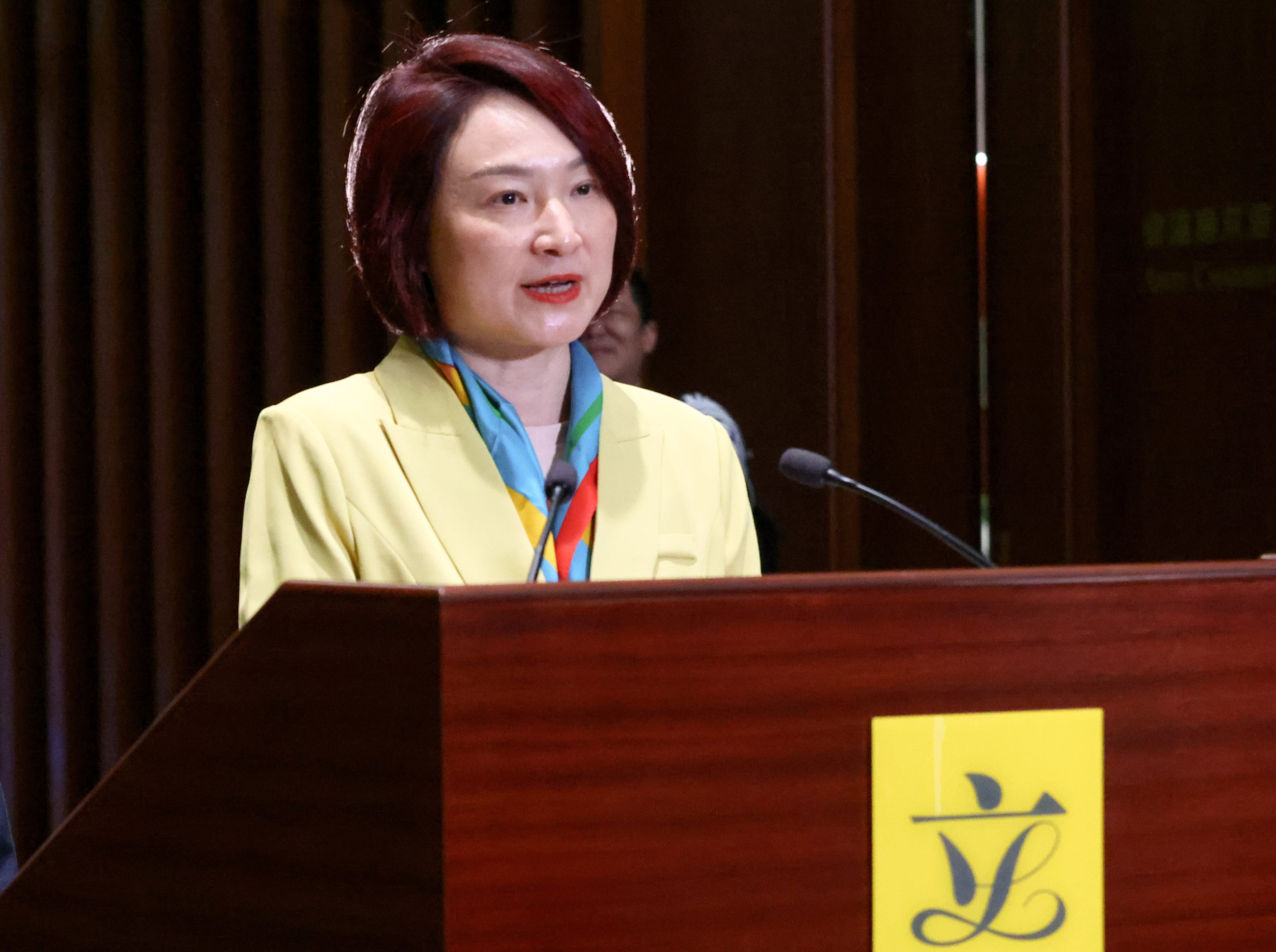 Legislative Council president Starry Lee says William Wong’s case has sparked intense discussion in society as she reminded members of the high expectations the public has of them. Photo: Dickson Lee