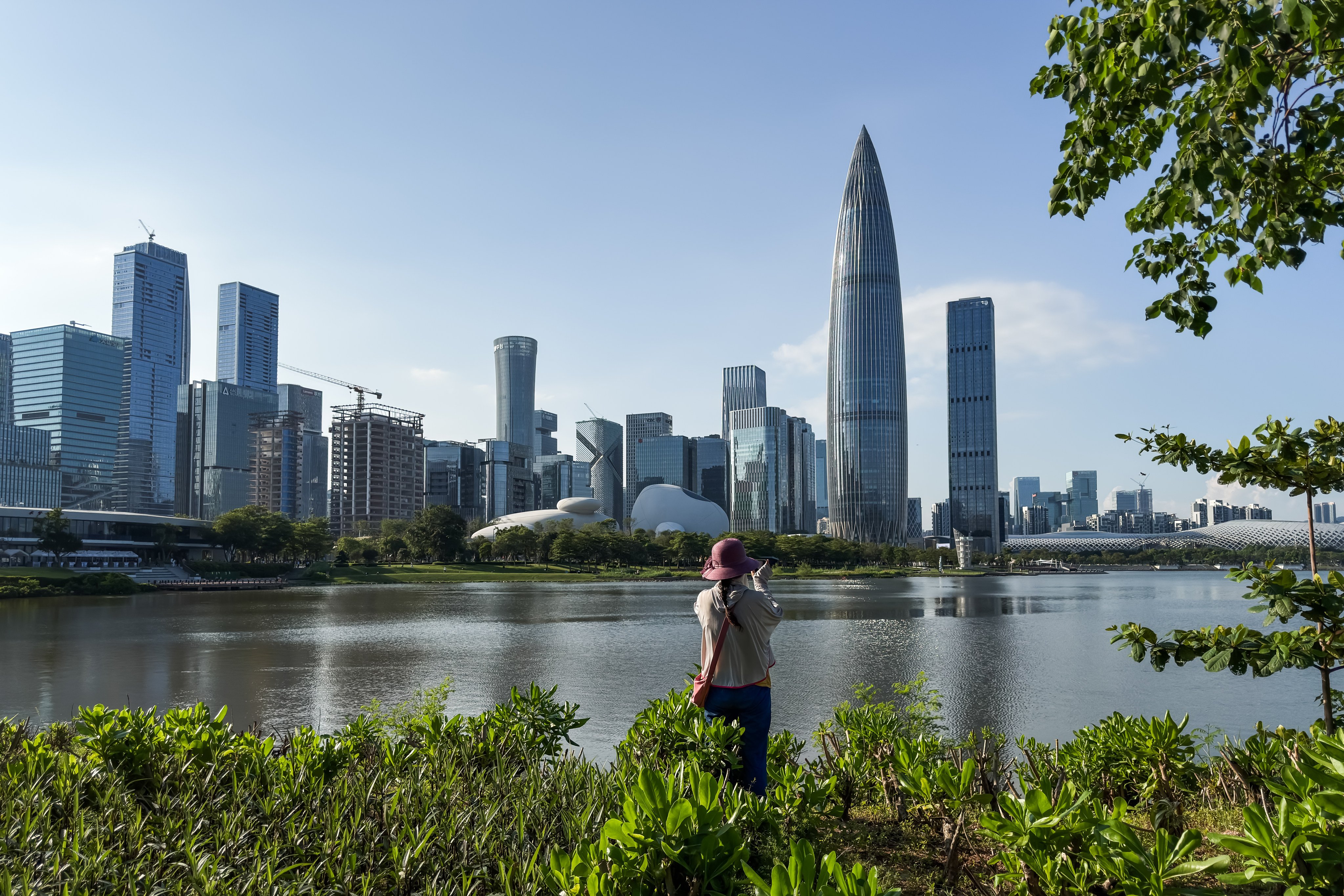 The Shenzhen skyline. One law student, Carina Yu, worked at the Tencent Charity Foundation in Shenzhen last summer, developing free tech products for Hong Kong charities. Photo: Getty Images