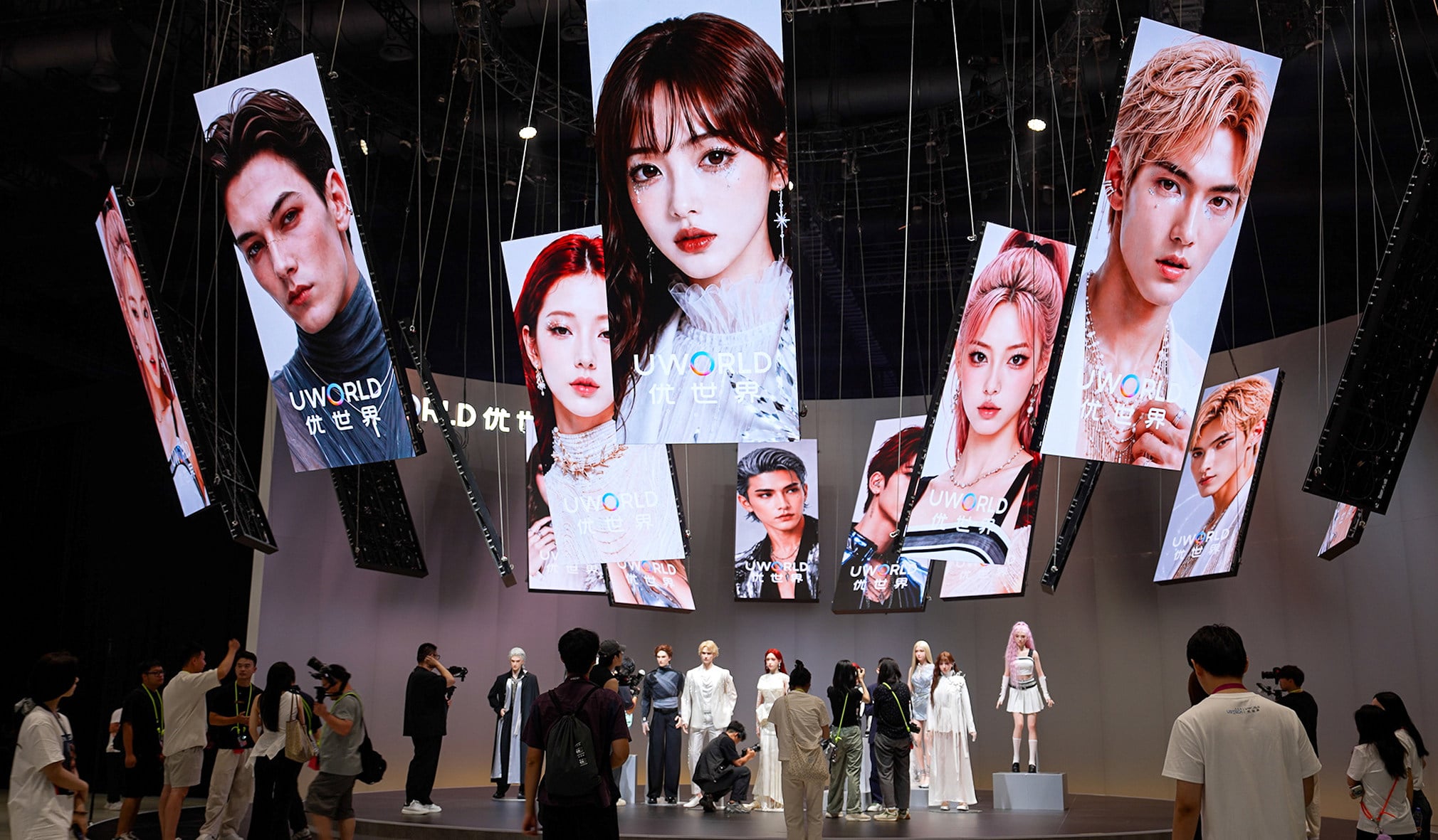 UBTech Robotics launches lifelike humanoid robots in Shenzhen on June 30. Photo: Caroline Wang