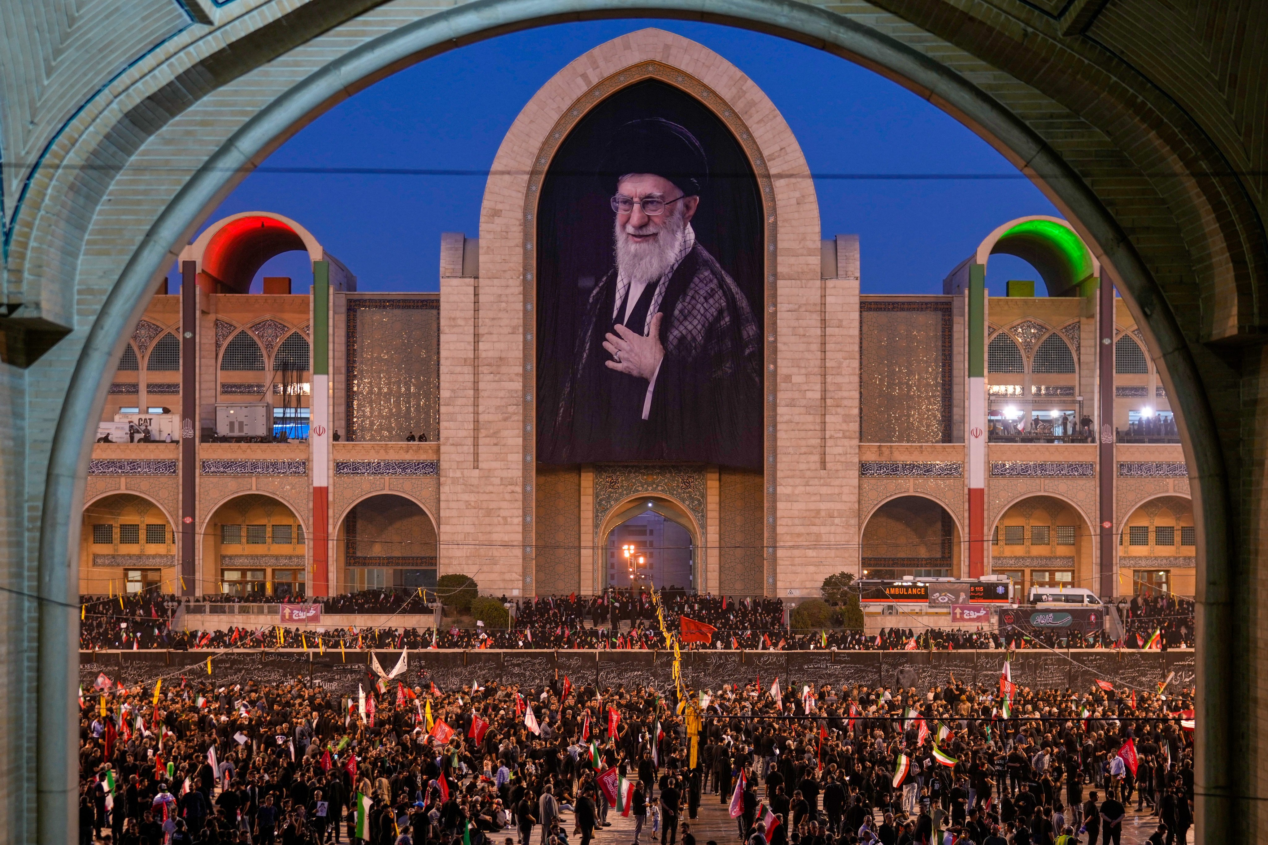 The late Iranian supreme leader Ayatollah Ali Khamenei’s six-day funeral began on Friday. Photo: AP