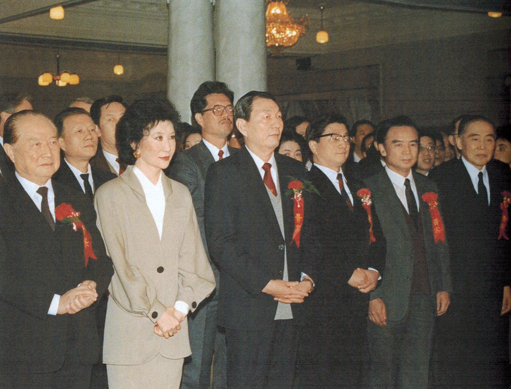Shanghai mayor and party secretary Zhu Rongji (centre) attends the opening ceremony of the Shanghai Stock Exchange on December 19, 1990. Photo: Handout Shanghai mayor and party secretary Zhu Rongji (centre) attends the opening ceremony of the Shanghai Stock Exchange on December 19, 1990. Photo: Handout