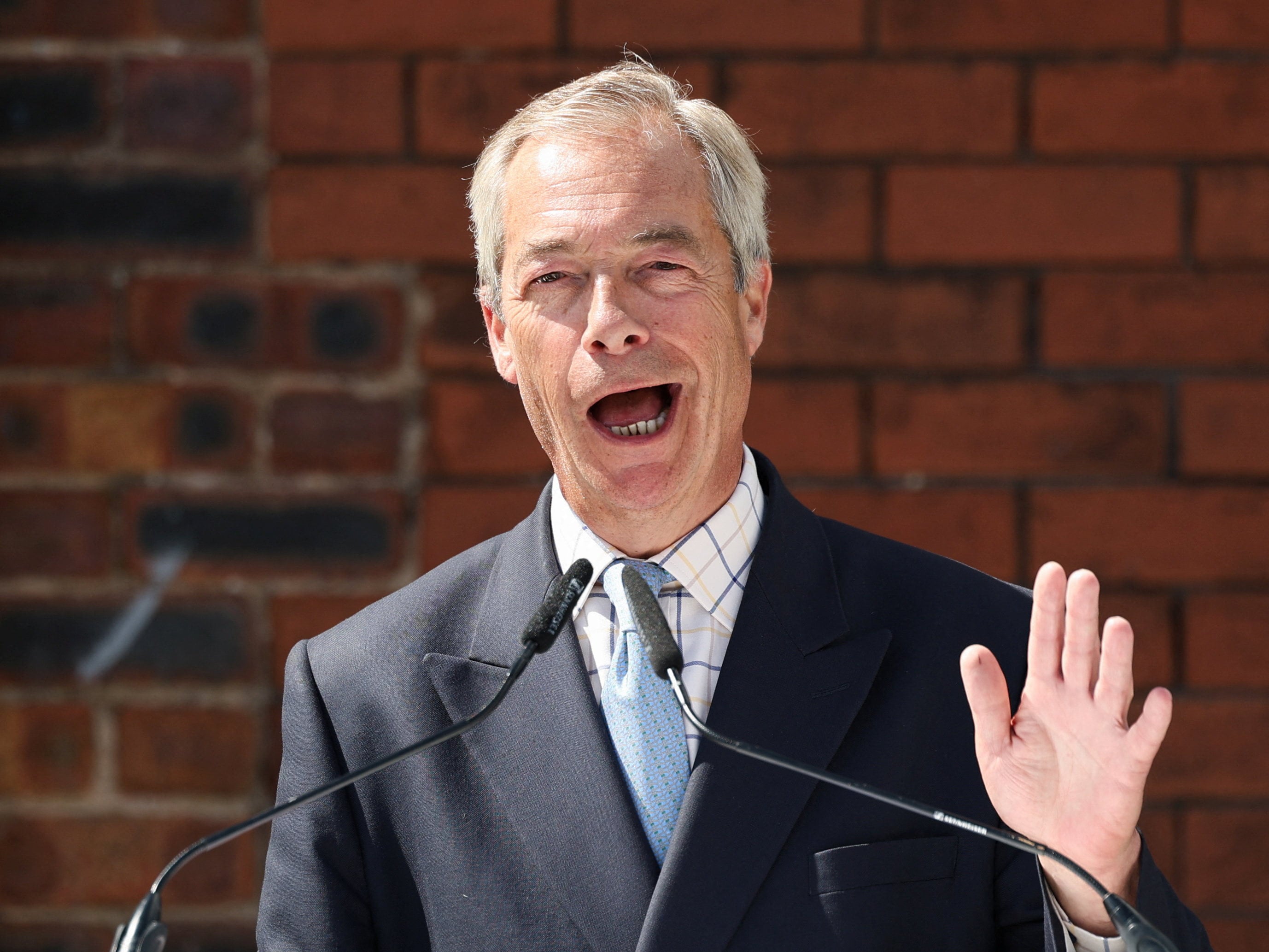 Britain’s Reform UK leader Nigel Farage. Photo: Reuters