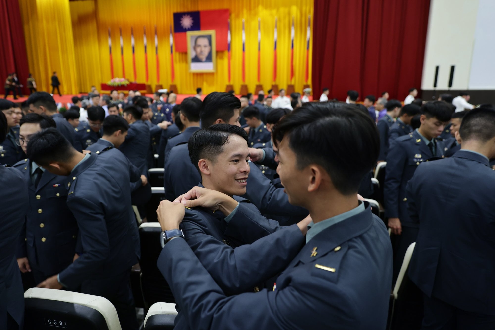 The compulsory five-day course is held from July 1 for graduates of Taiwan’s eight military academies. Photo: EPA The compulsory five-day course is held from July 1 for graduates of Taiwan’s eight military academies. Photo: EPA