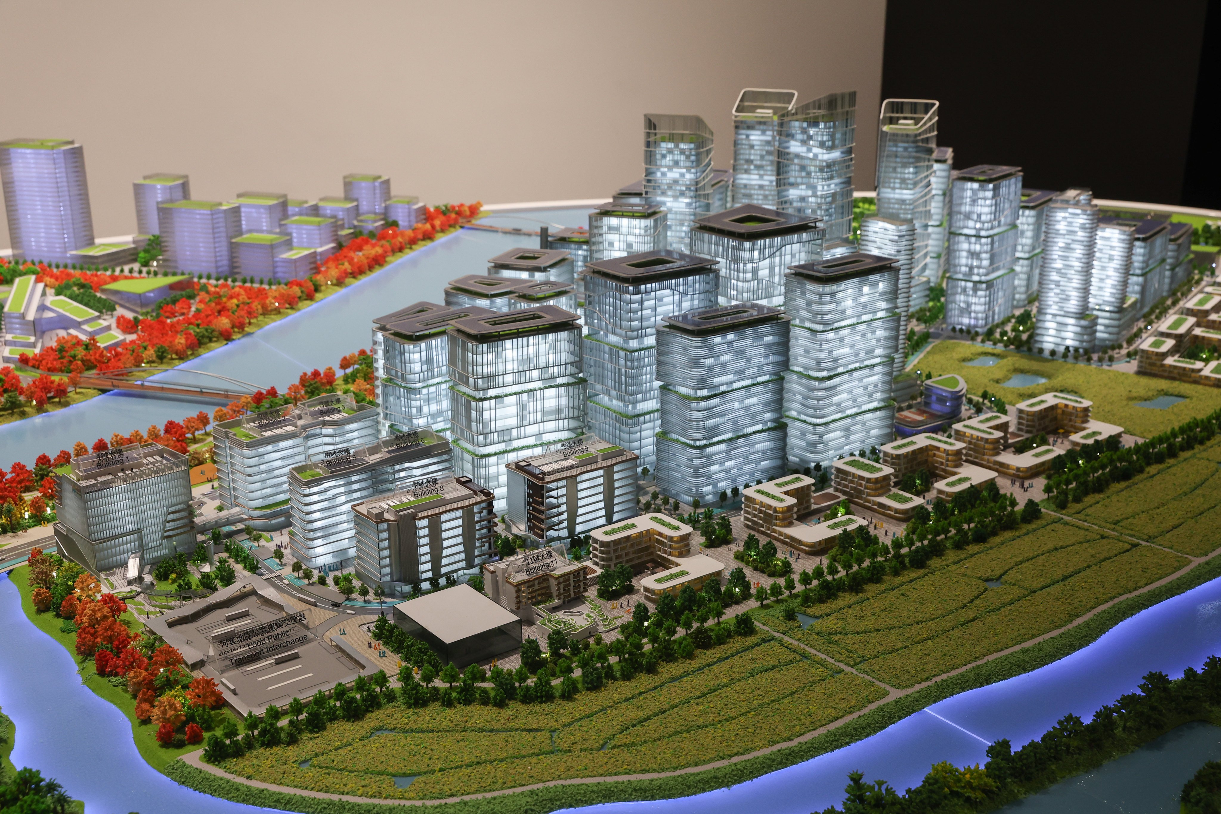 Model of the Hong Kong-Shenzhen Innovation and Technology Park. Hong Kong’s leader says the five-year plan will outline the city’s vision for the Northern Metropolis. Photo: Edmond So