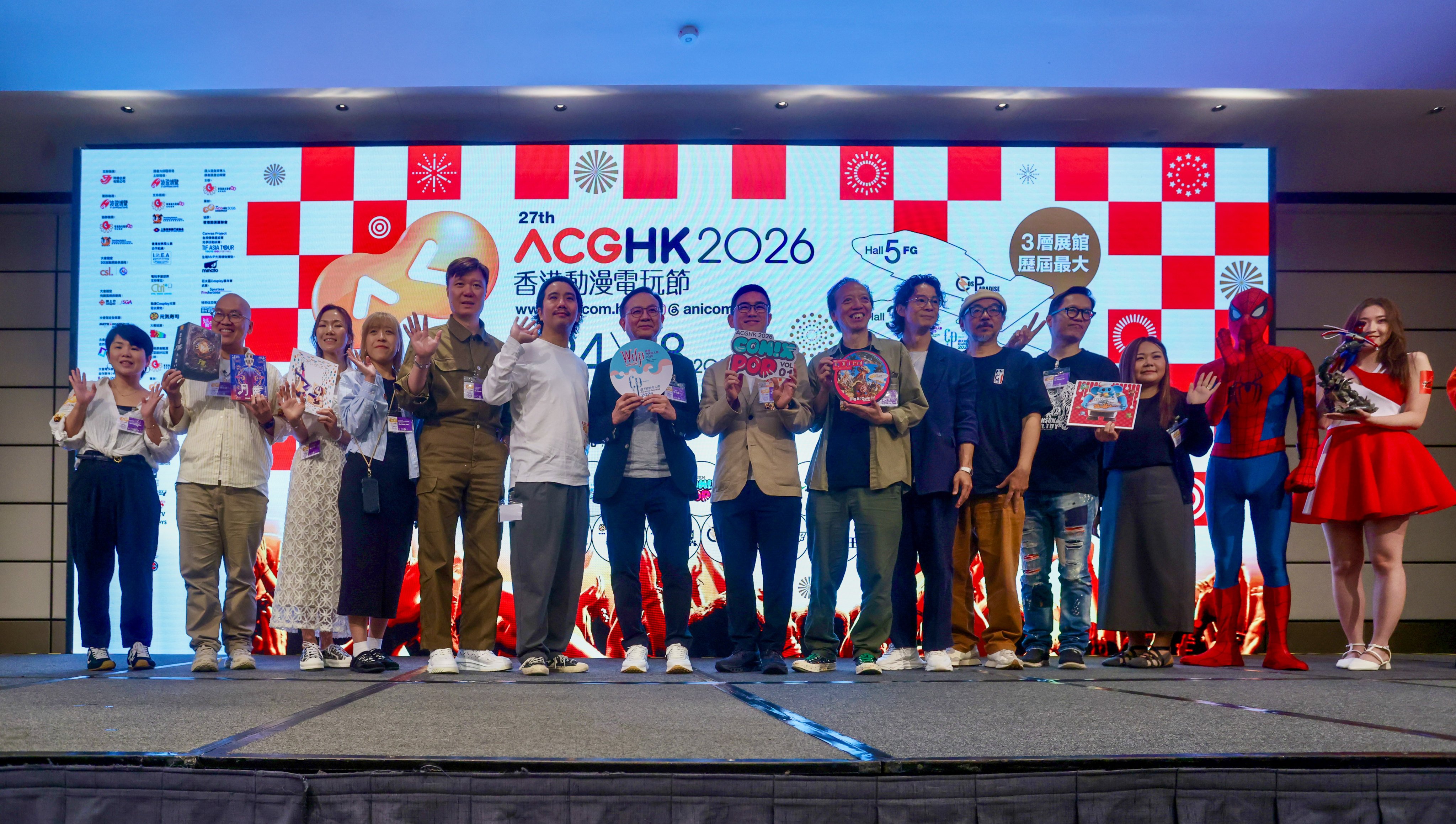 Ani-Com & Games Hong Kong hold a media briefing. The event runs from July 24 to 28 at the Convention and Exhibition Centre. Photo: Jonathan Wong