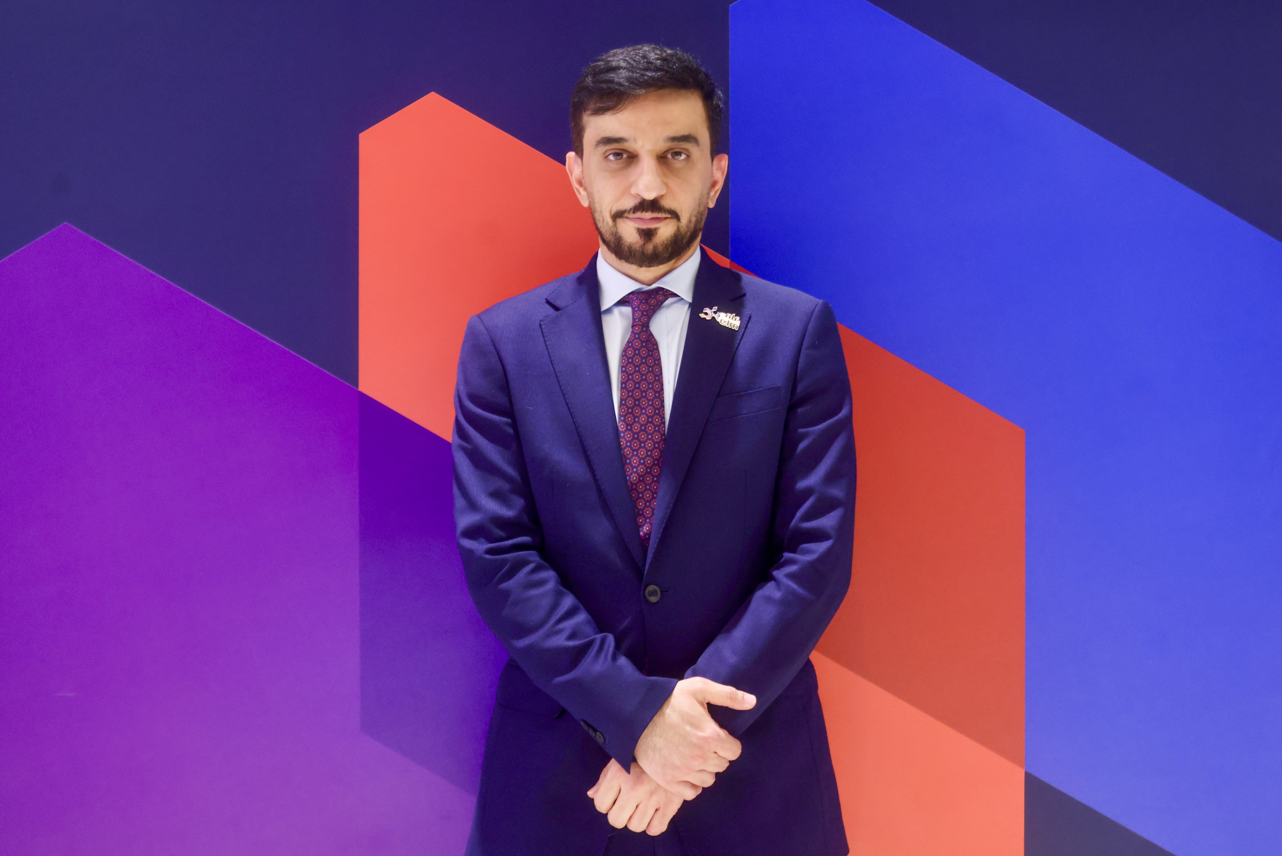 Majid Saad Al-Arifi, executive vice-president of marketing at Elm, at LEAP East 2026. Photo: Jonathan Wong