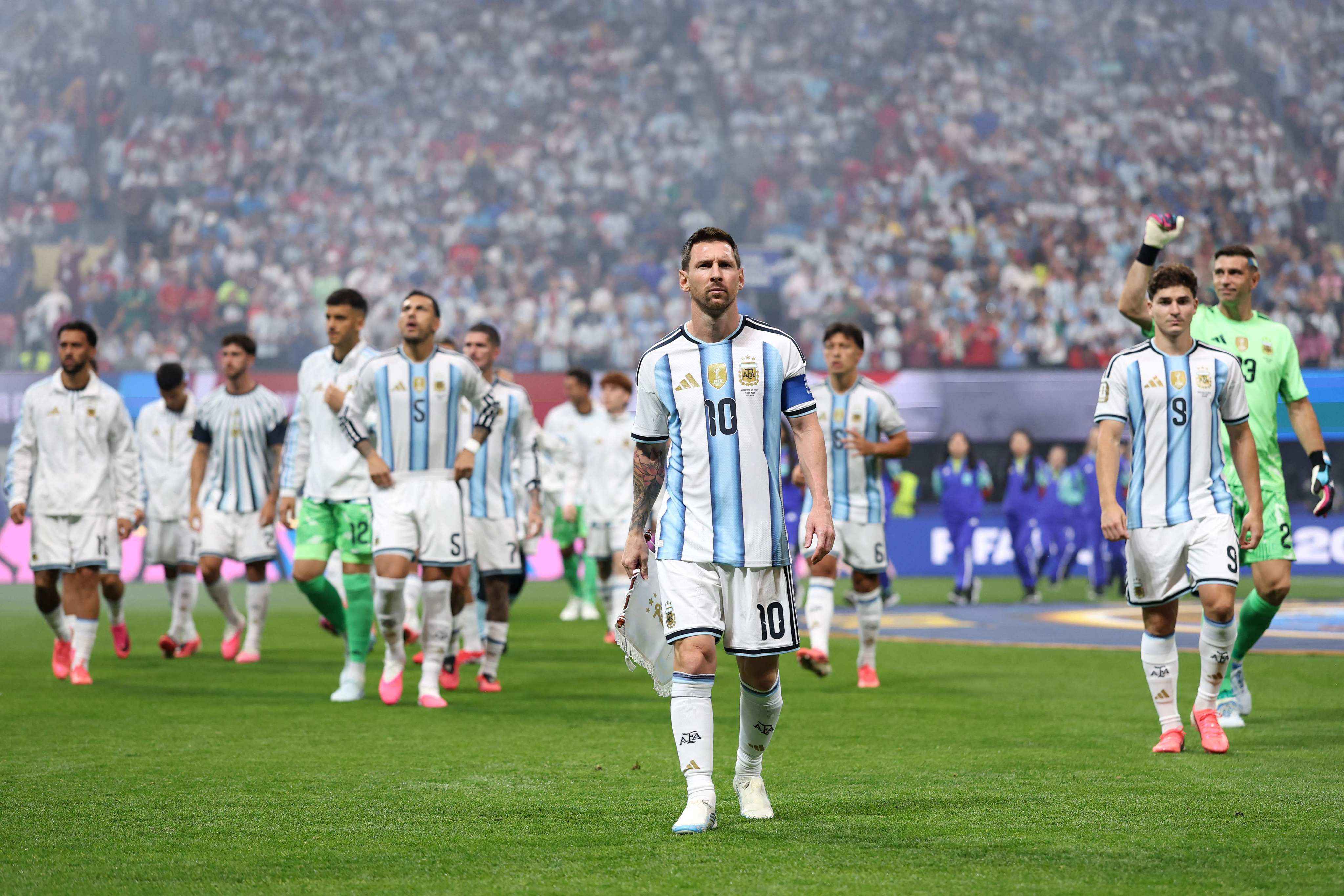 Lionel Messi and his Argentina side join three other European countries as the teams considered to have double-digit chances of winning the World Cup. Photo: AFP