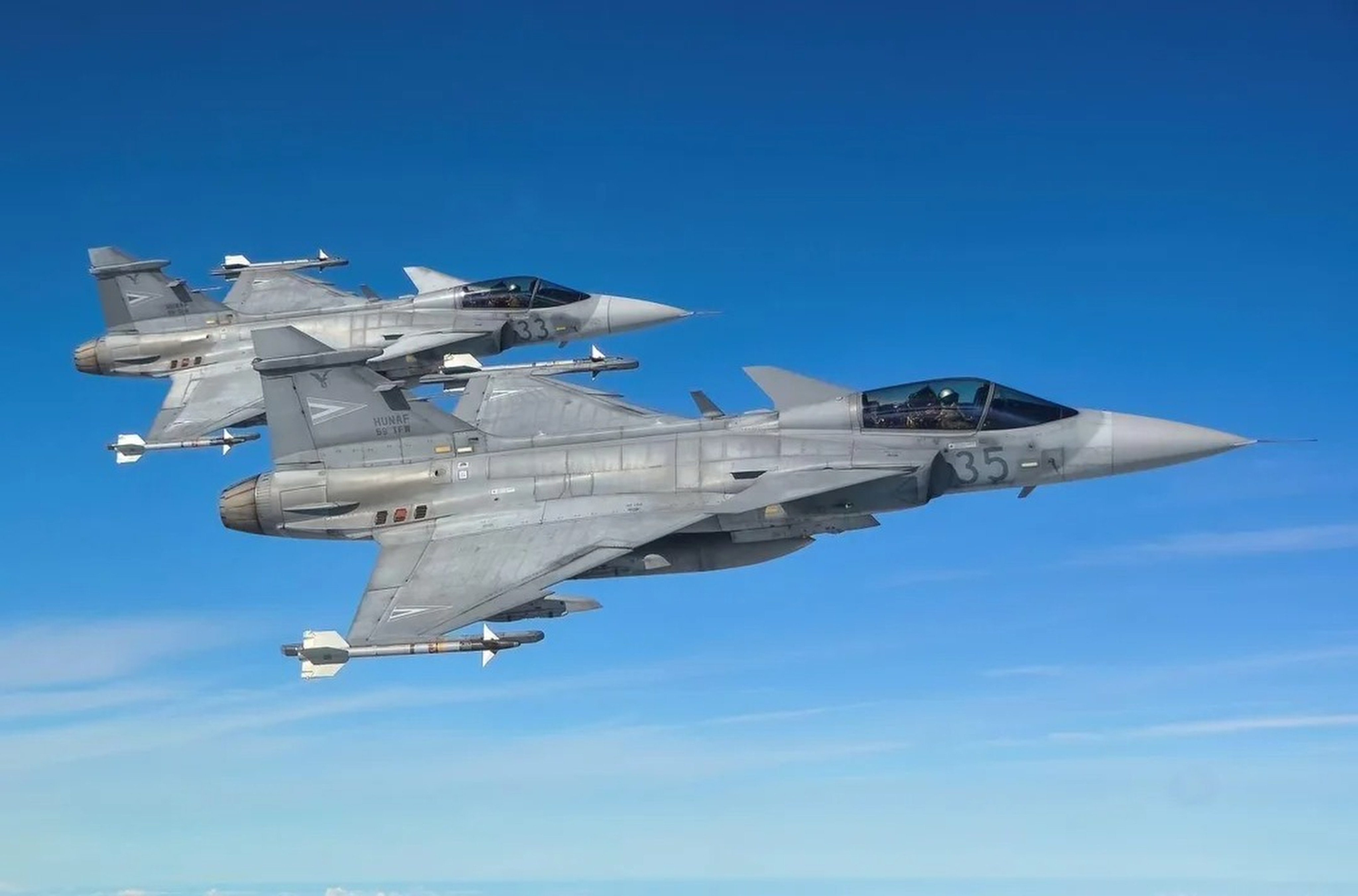 Hungarian fighter jets were scrambled on Saturday to intercept a Cathay flight to London. Photo: Handout