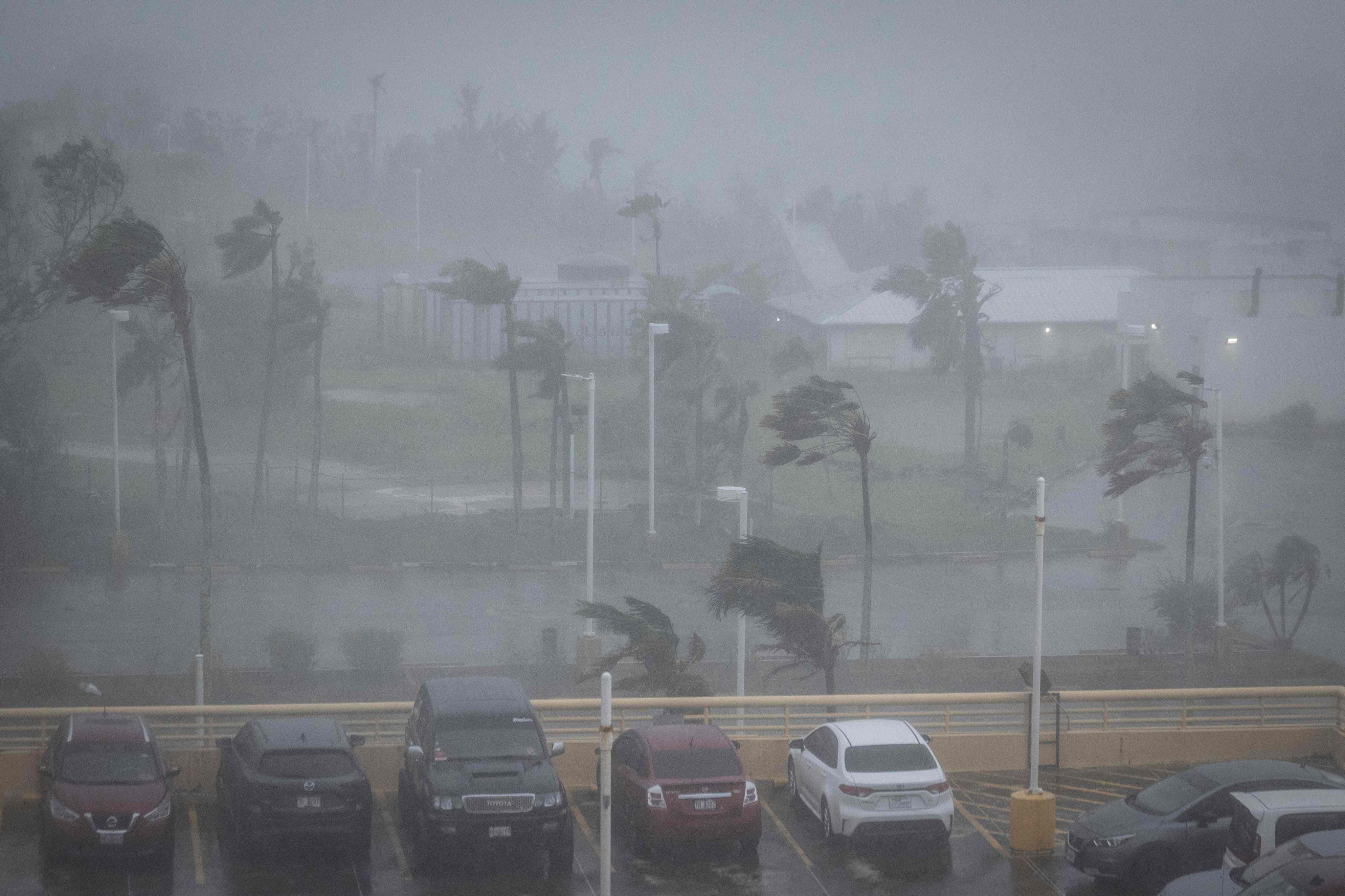 Guam is hit by strong winds brought by Super Typhoon Bavi earlier in the week. Photo: AFP