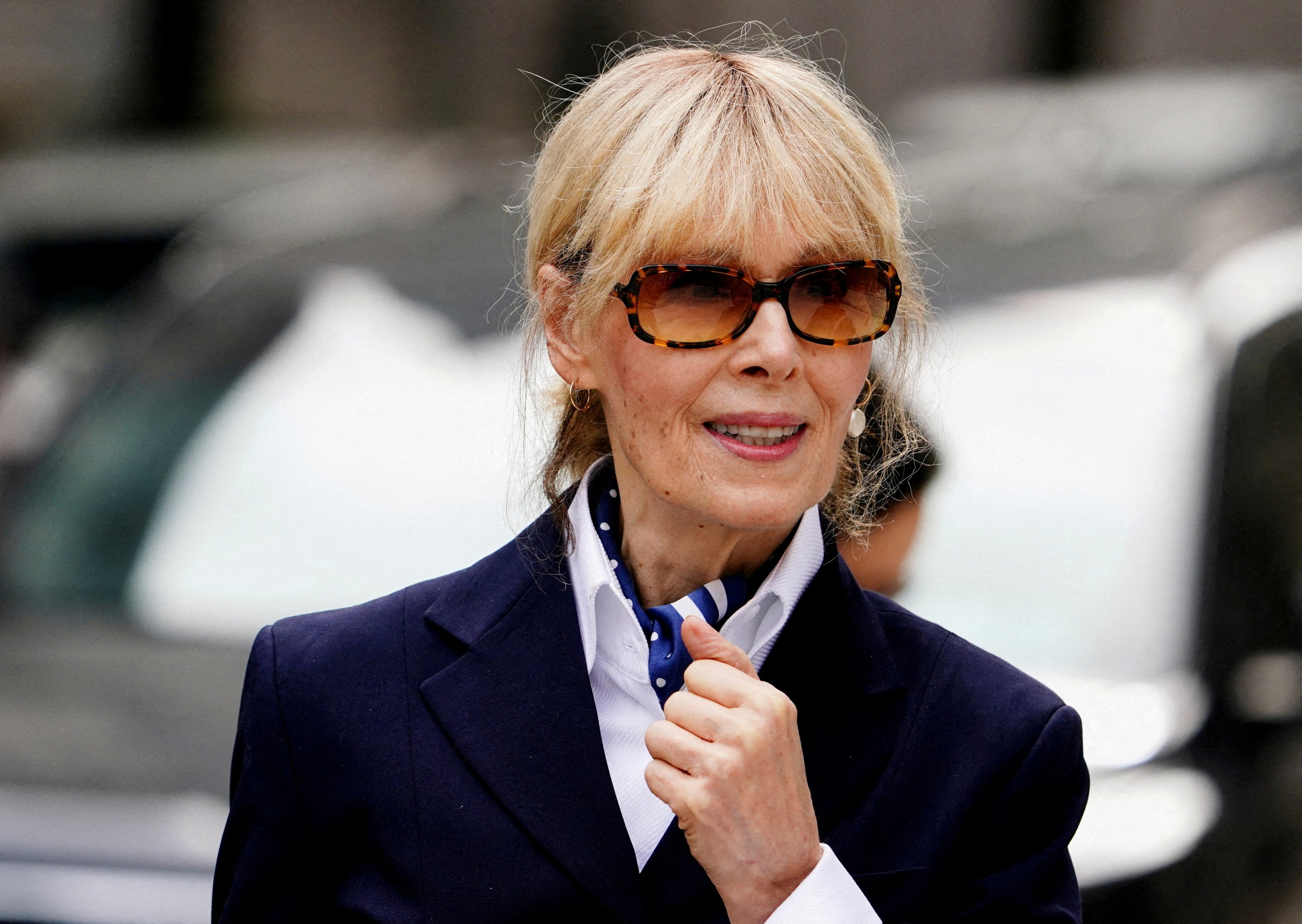 Writer E. Jean Carroll leaves the 2nd US Circuit Court of Appeals in New York in September 2024. Photo: Reuters