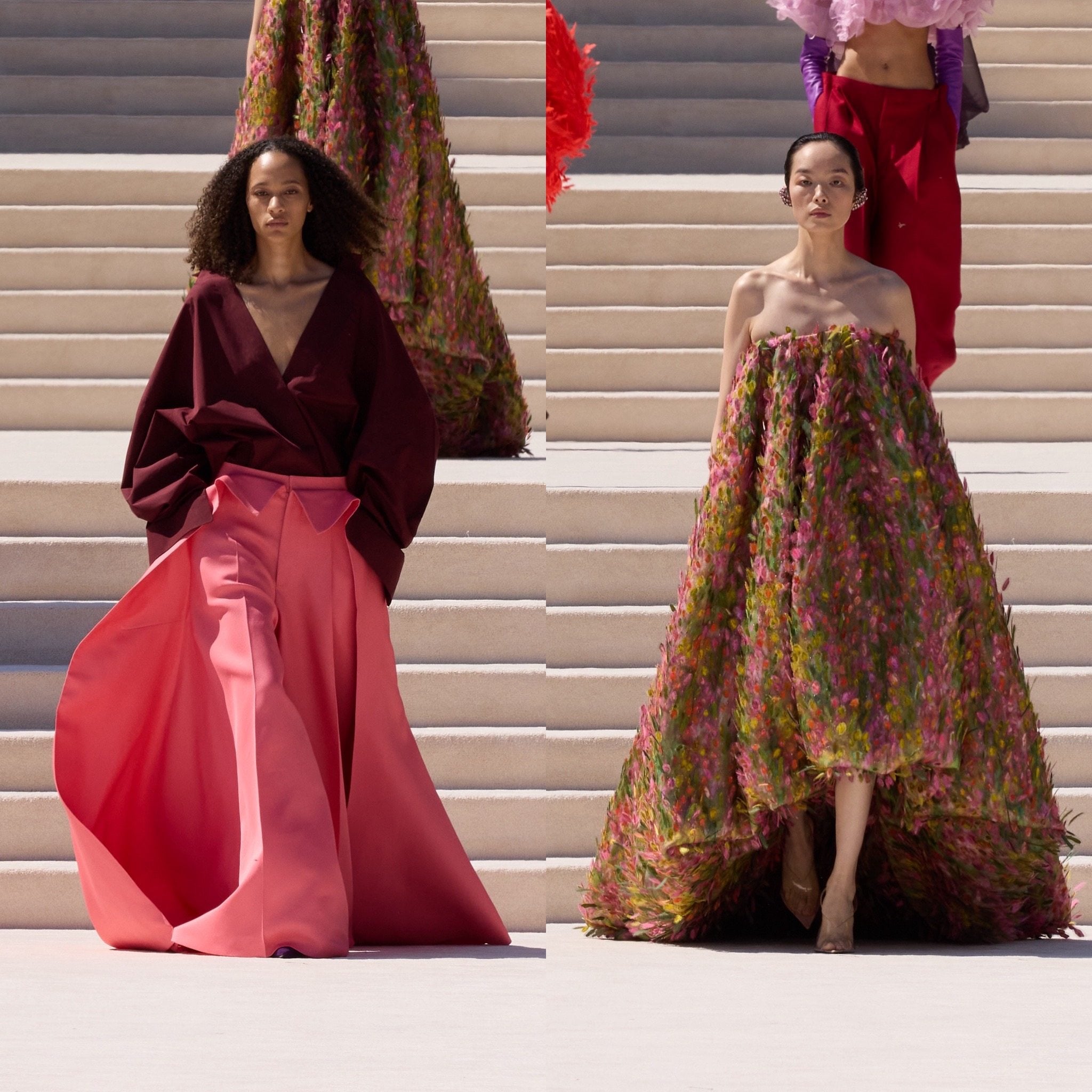 Dramatic shapes and vivid colours at Balenciaga haute couture fall/winter 2026-27. Photos: Handout