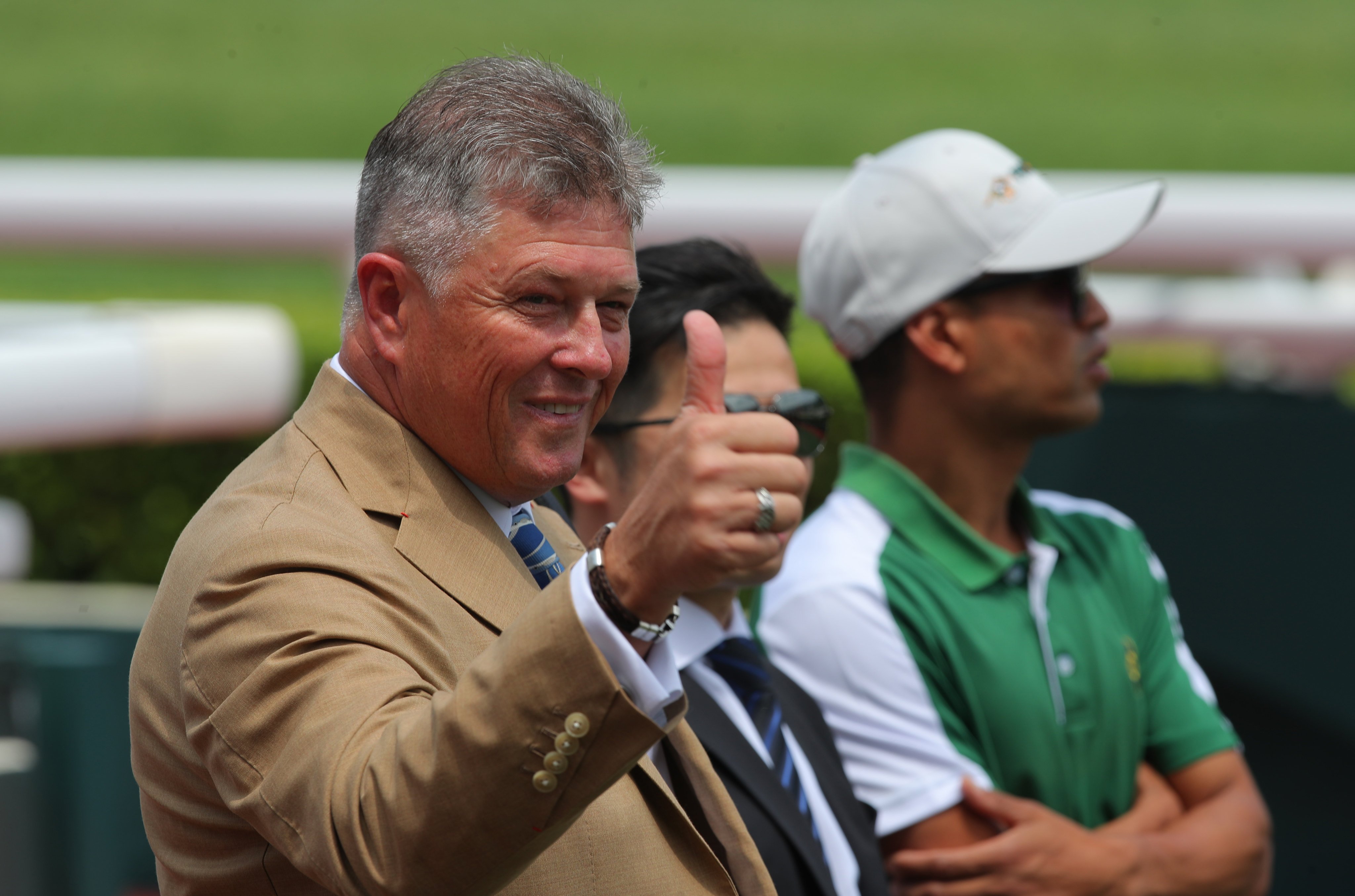 Brett Crawford celebrates at Sha Tin. Photos: Kenneth Chan