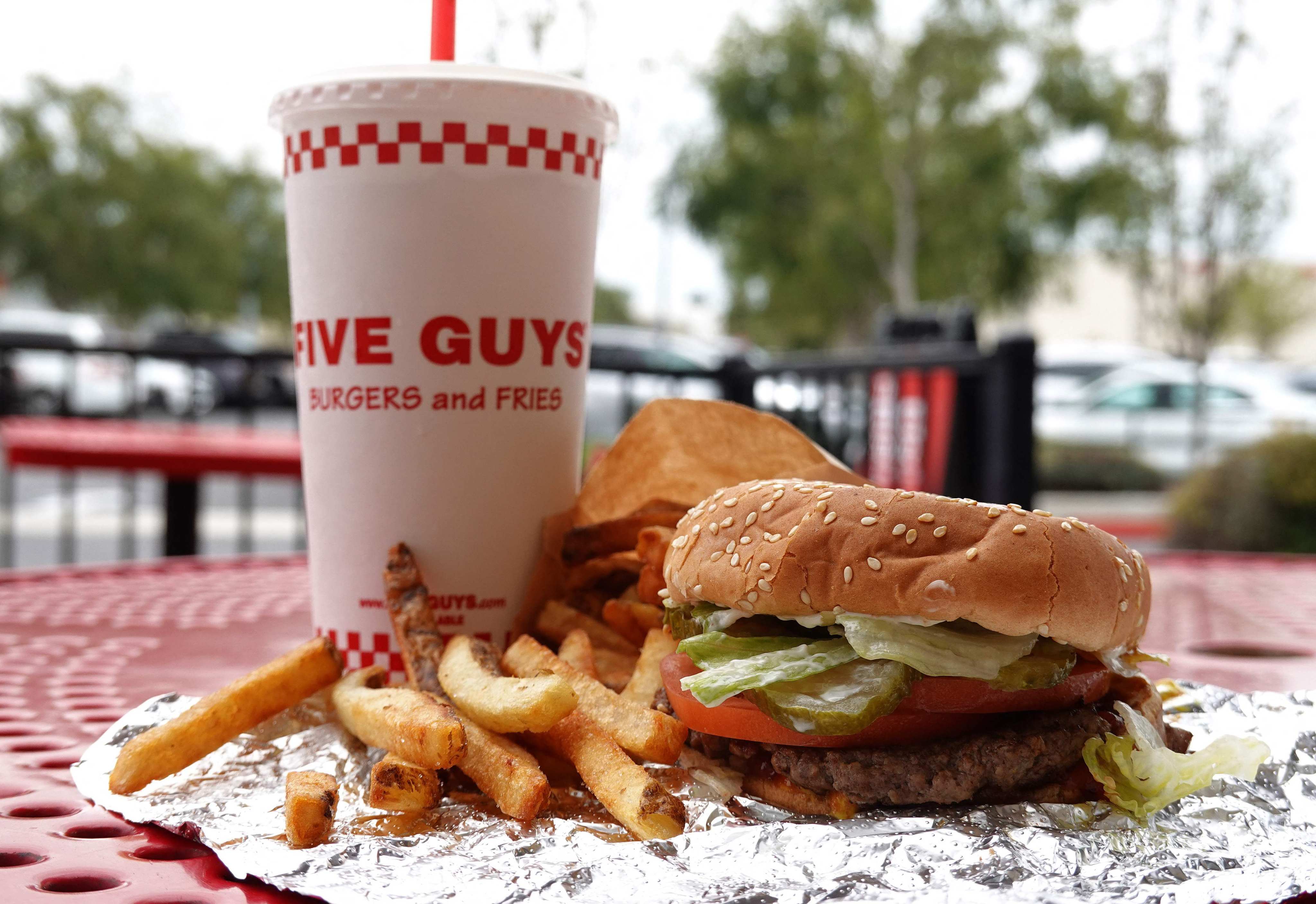 Five Guys targets quality-focused diners in first-tier cities. Photo: Getty Images via AFP