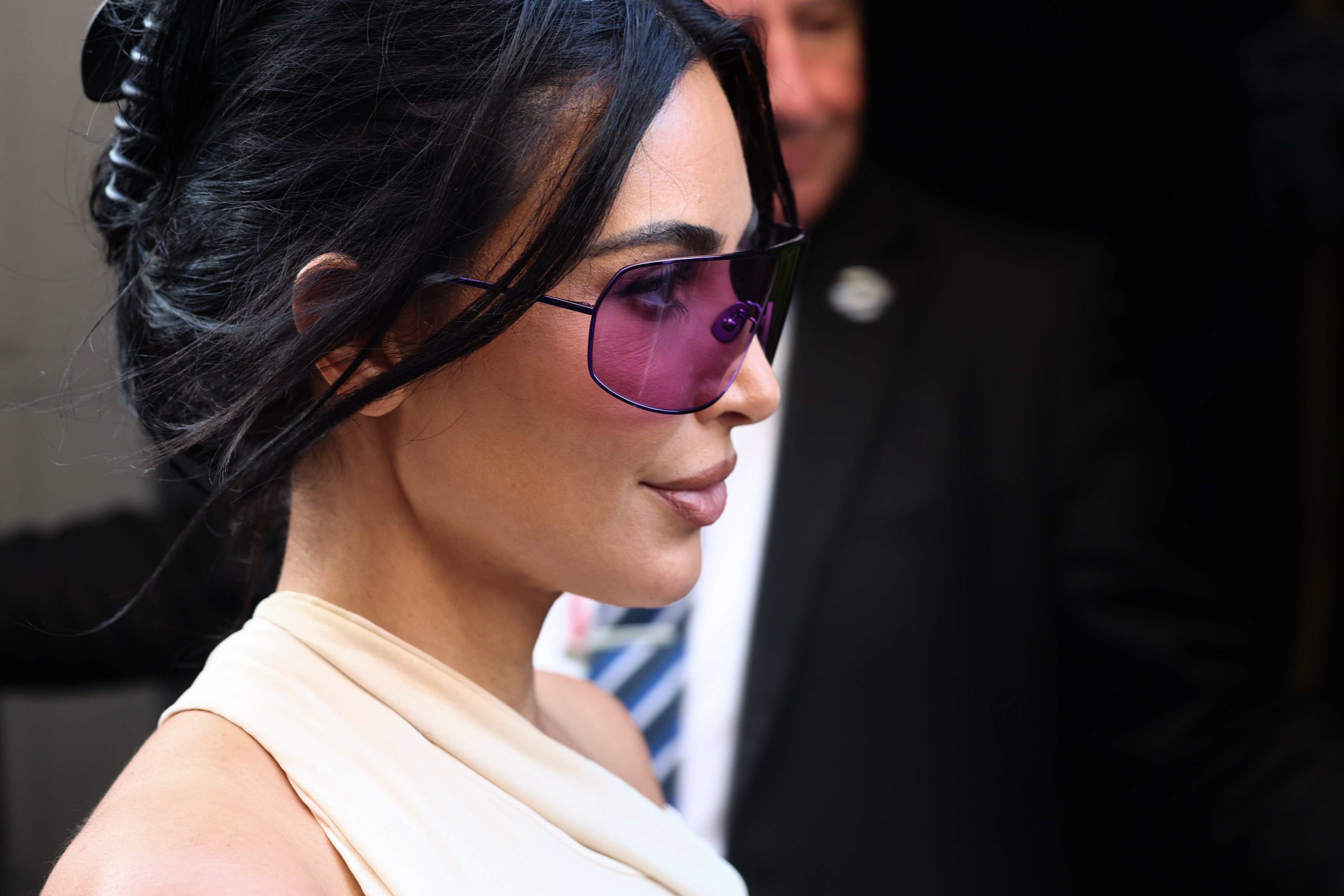 Kim Kardashian after the Formula One Monaco Grand Prix in Monte Carlo last month. Photo: Getty Images