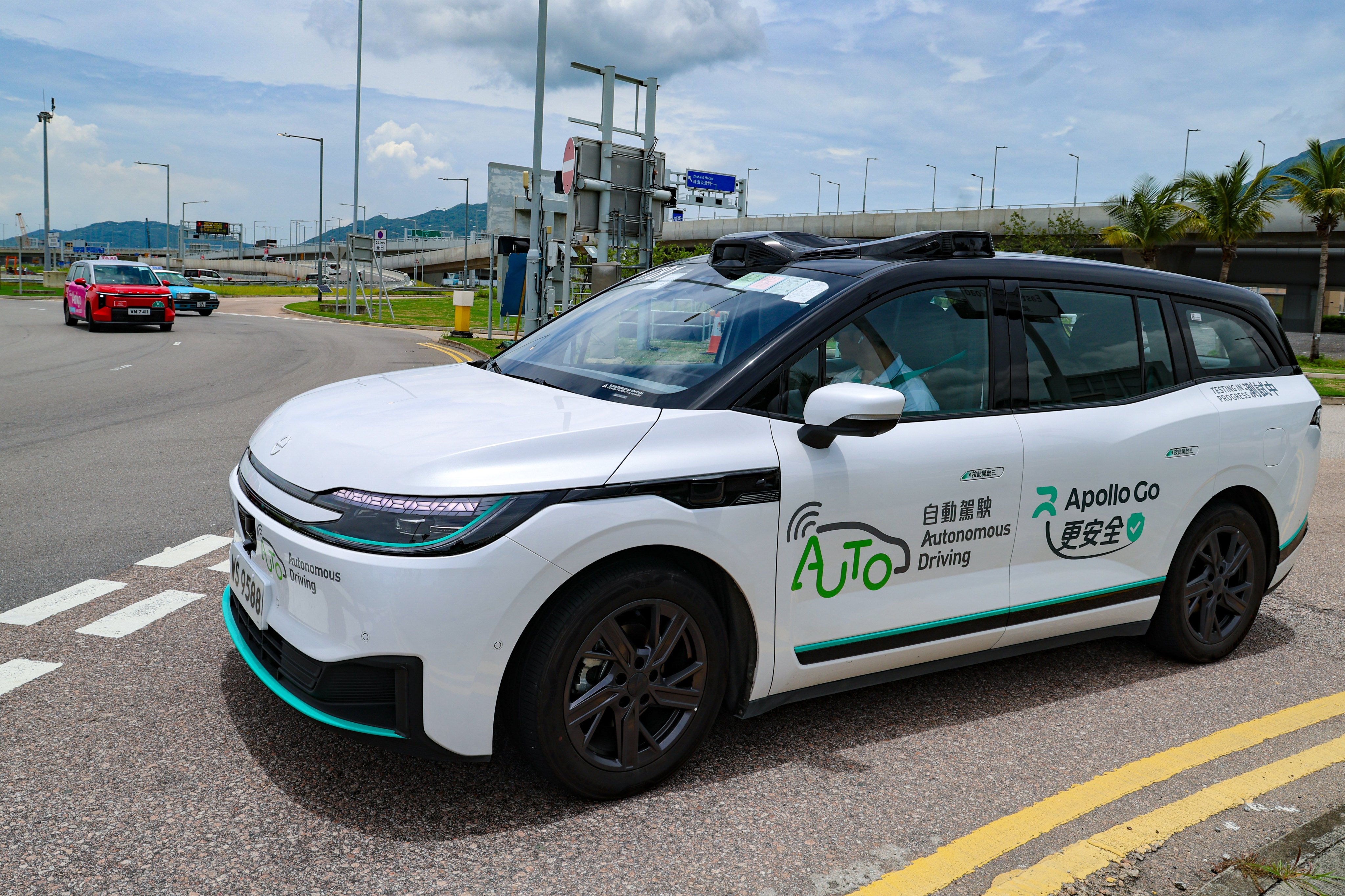 Baidu tests its new robotaxi on Hong Kong’s Lantau Island. Photo: Dickson Lee