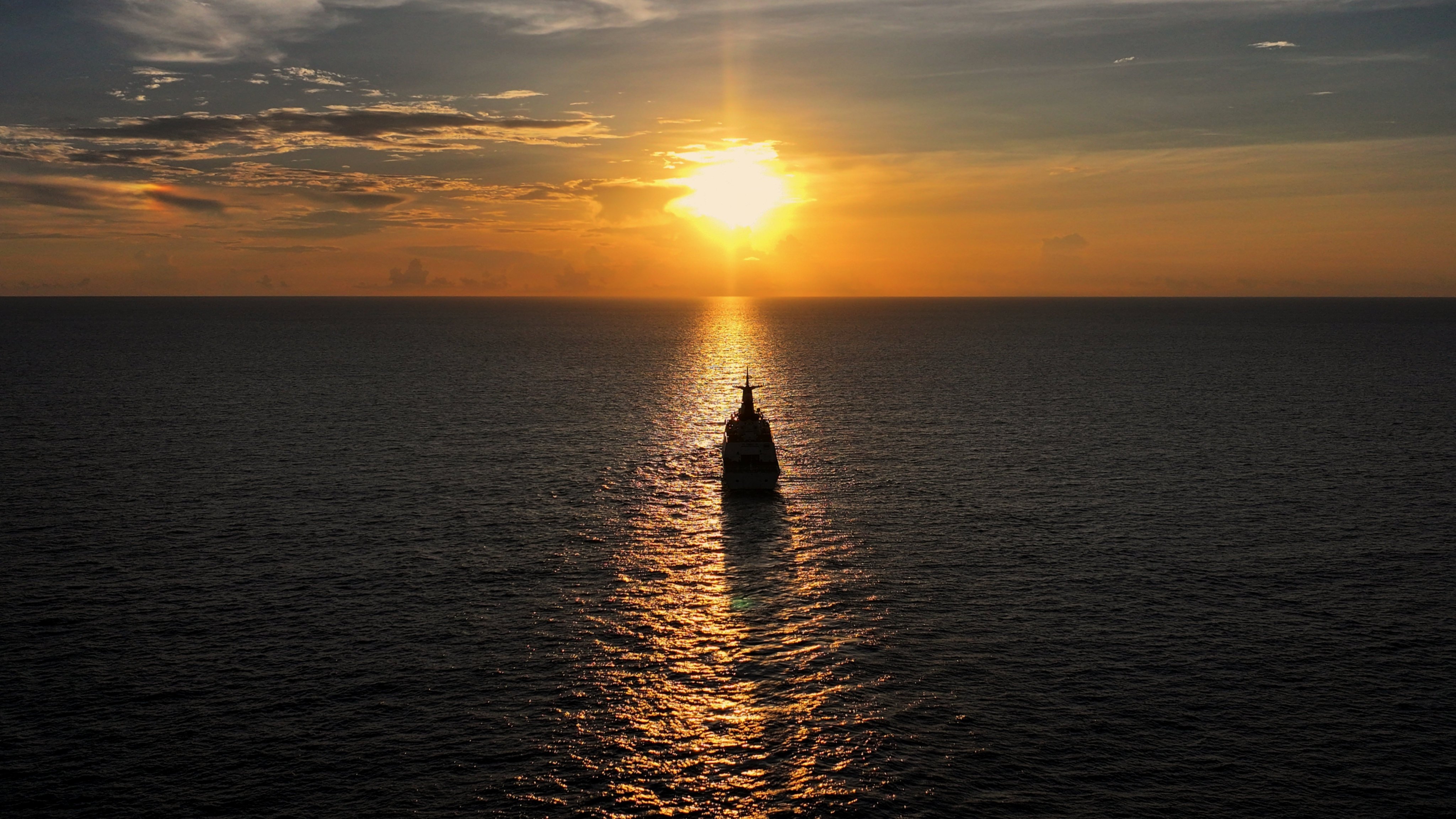 The China Coast Guard vessel Dong’an patrolling in the South China Sea on June 22. Photo: Xinhua
