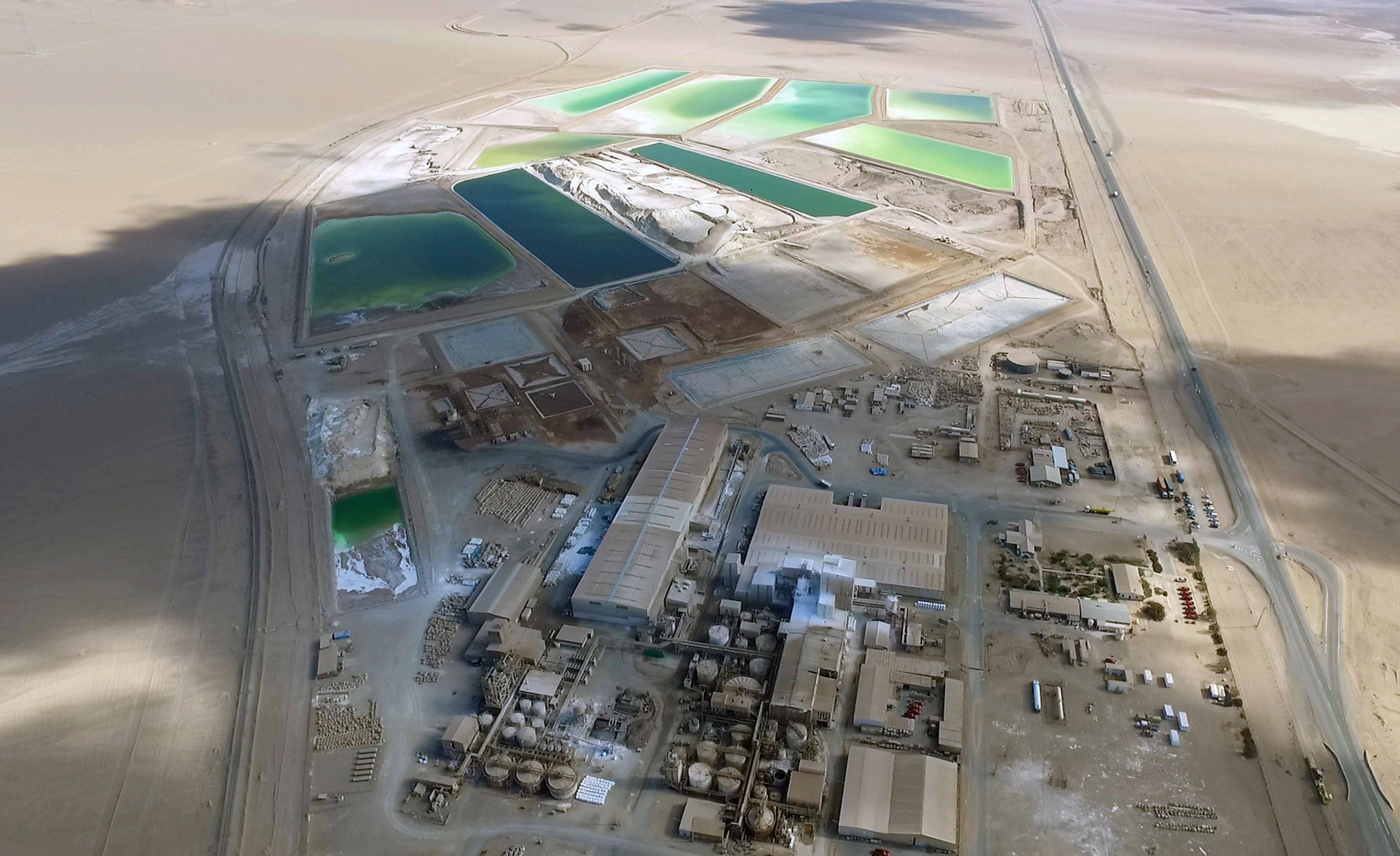 Tianqi Lithium's processing plant for lithium in Chile. Photo: AFP
