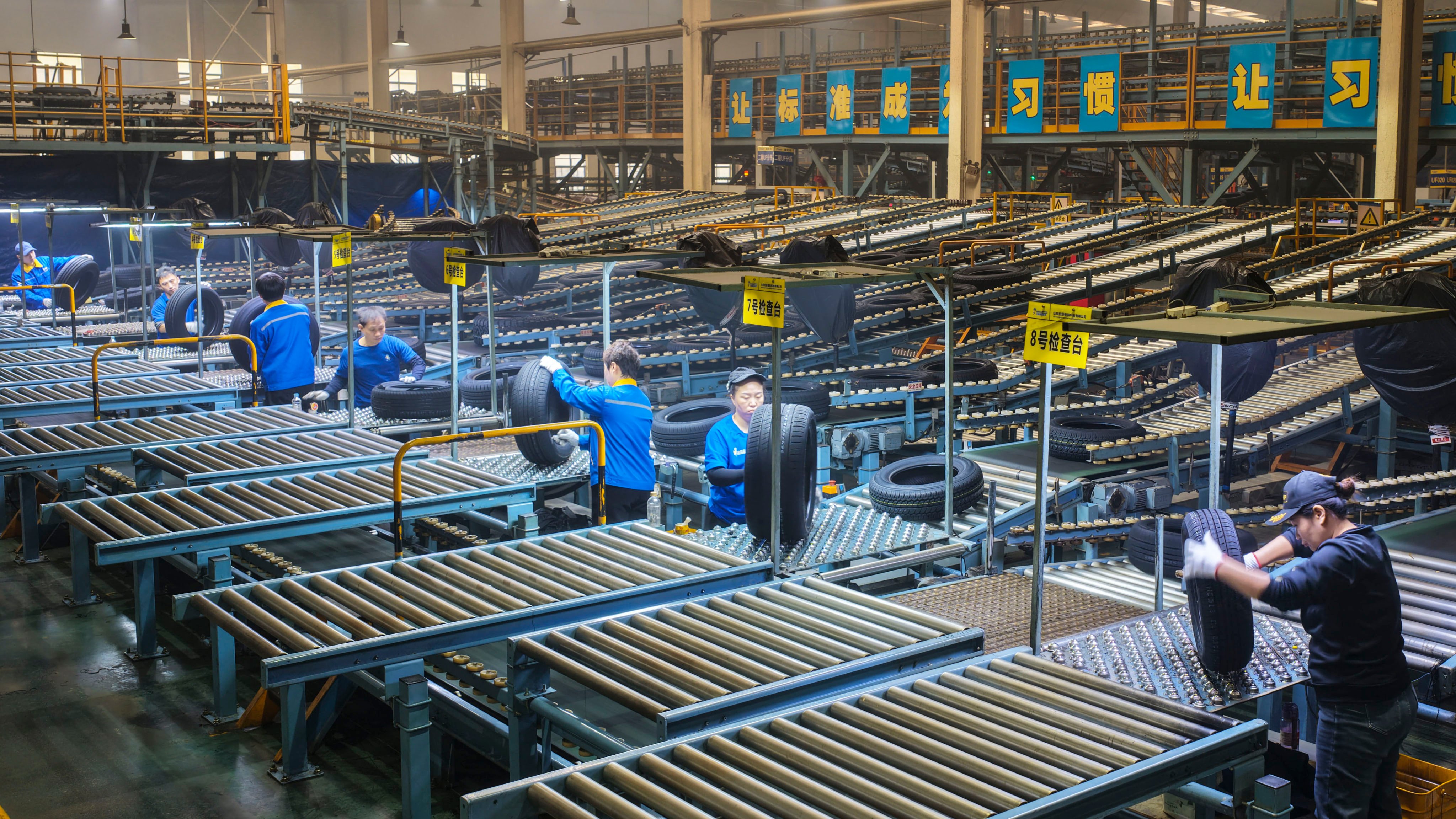 The EU recently imposed anti-dumping duties on Chinese tyres. Photo: Xinhua