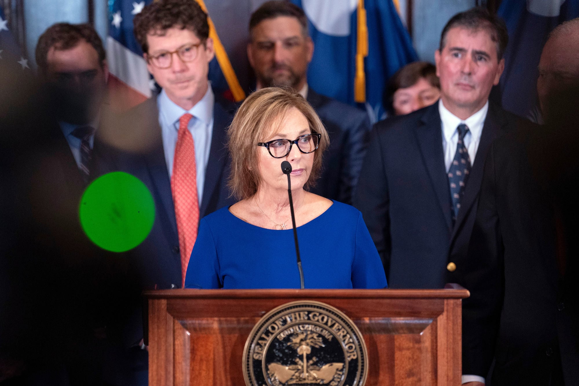Darline Graham Nordone addresses reporters after being named to succeed her brother, the late Senator Lindsey Graham. Photo: AP Darline Graham Nordone addresses reporters after being named to succeed her brother, the late Senator Lindsey Graham. Photo: AP