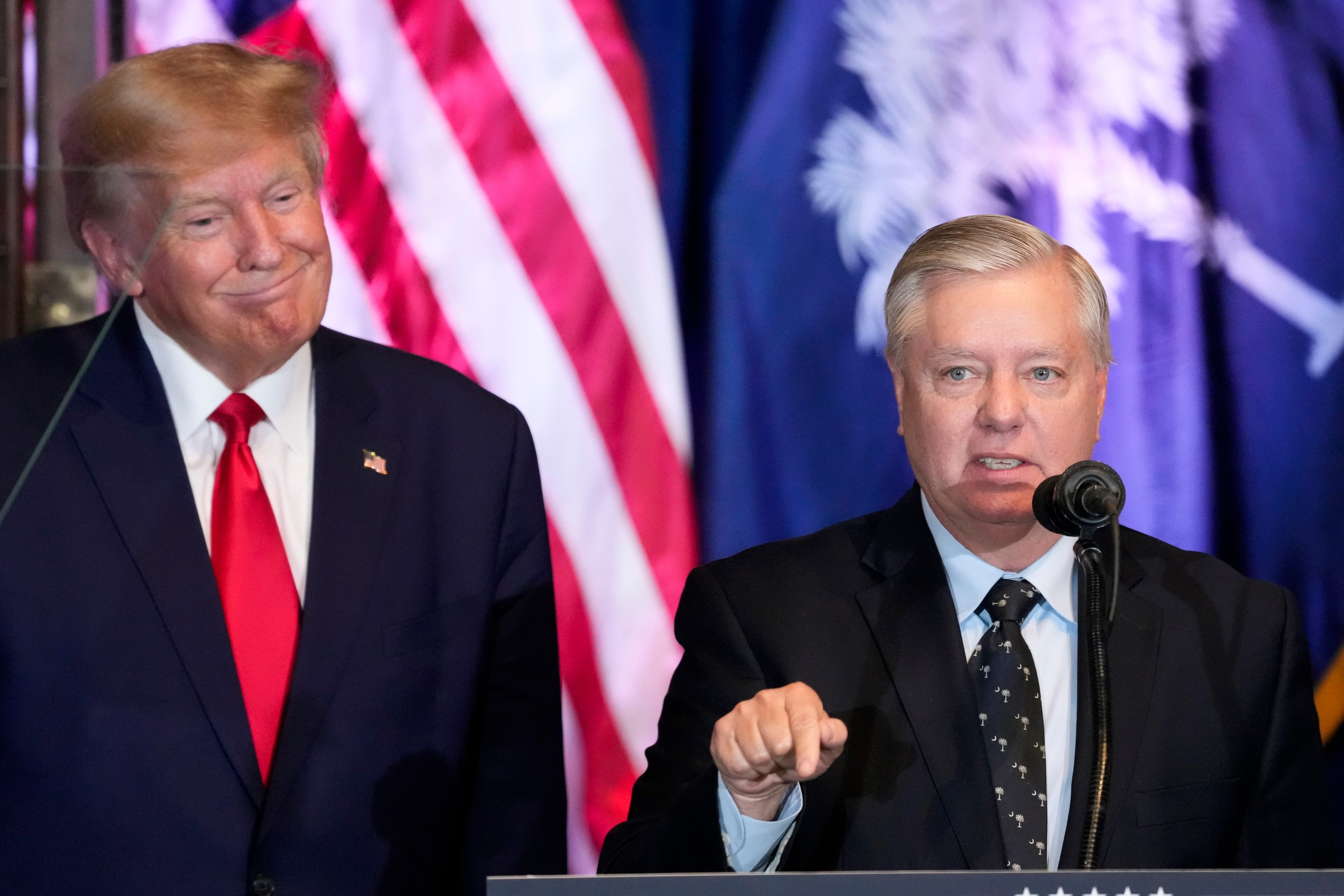 Lindsey Graham (right) forged a close political alliance with Donald Trump after strongly opposing him during the 2016 Republican presidential primary. Photo: AP