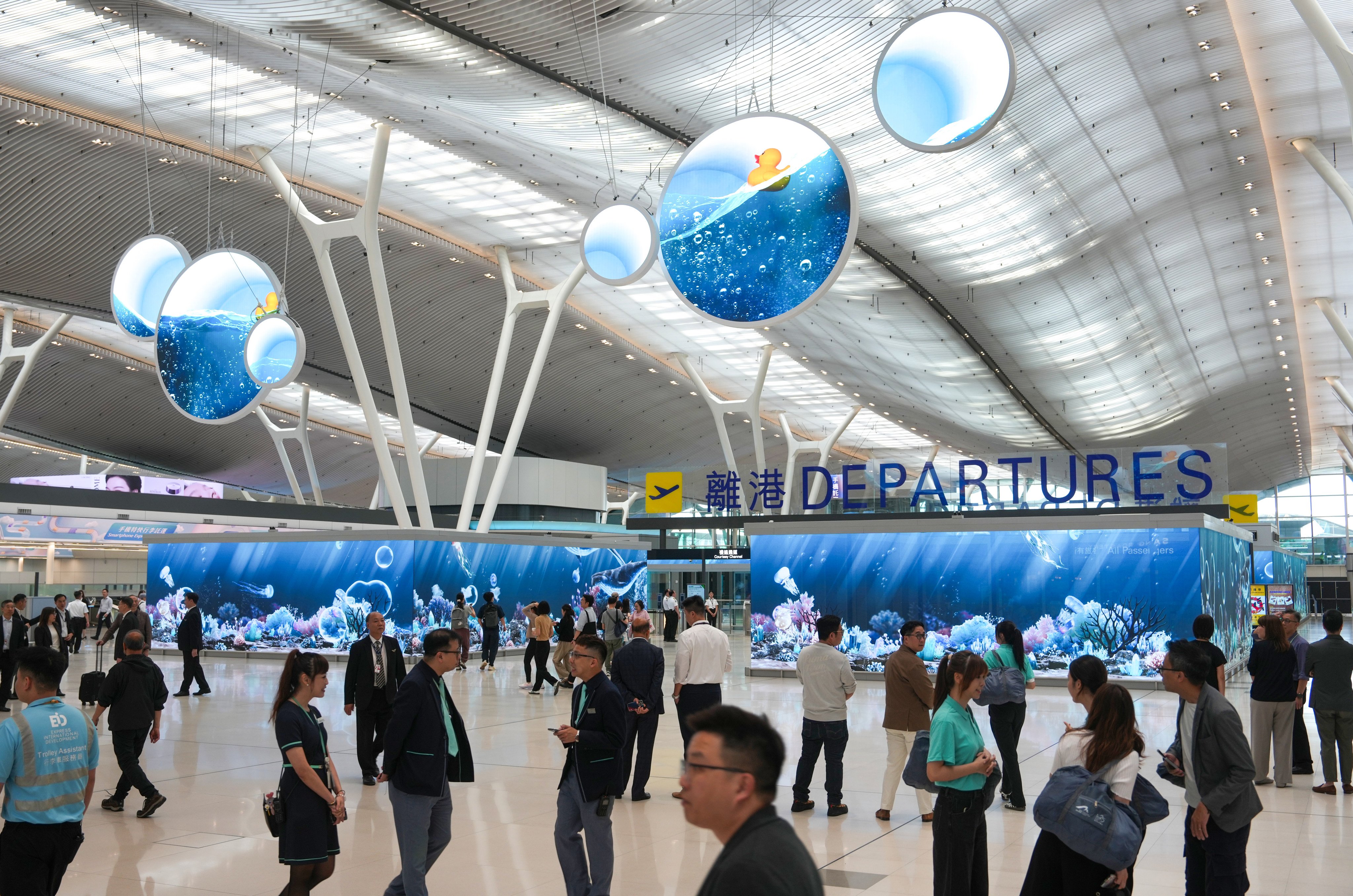 Hong Kong International Airport's Terminal 2 opened to travellers in May. Photo: Sam Tsang