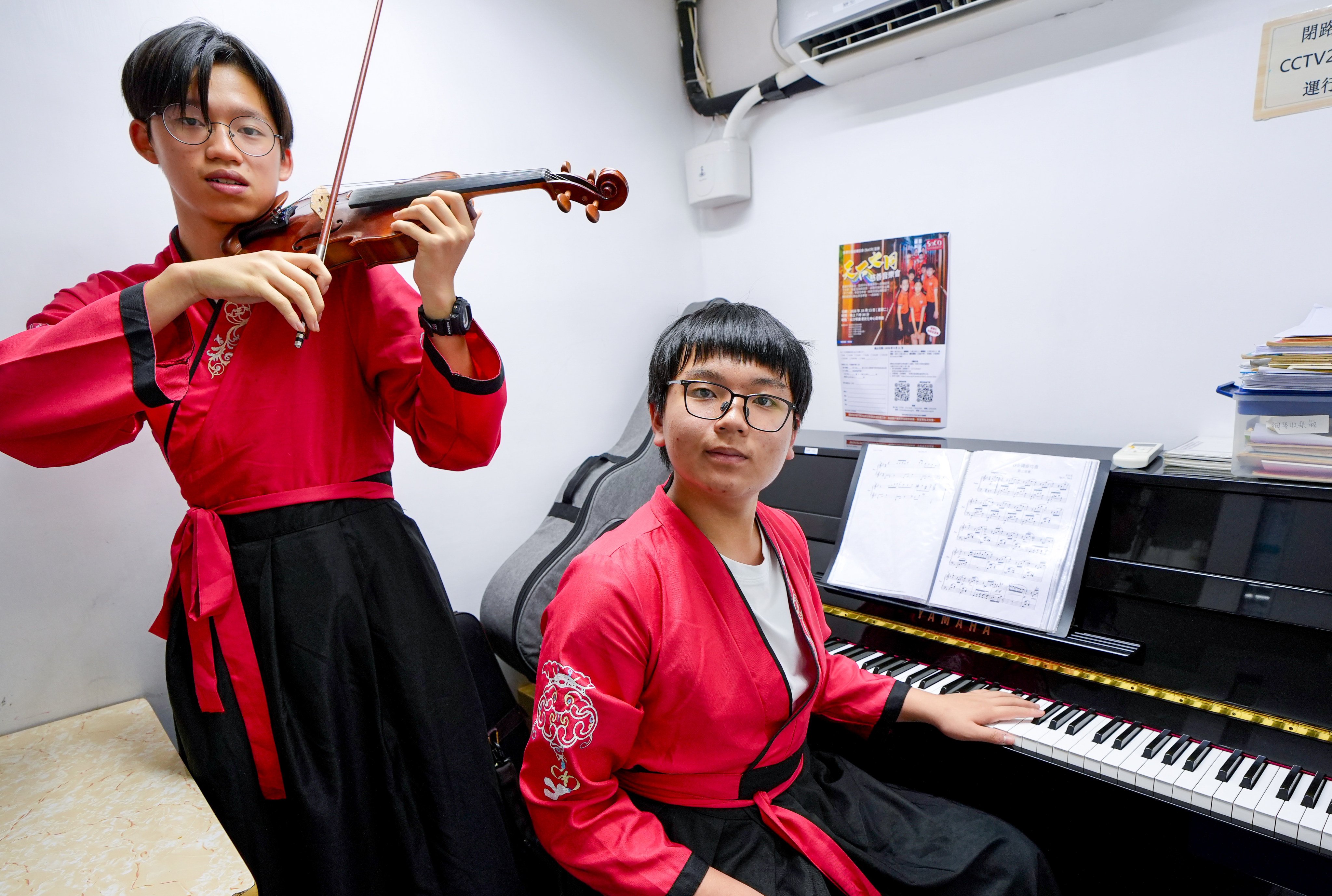 Young pianist Yang Qi prepares for a charity concert in Hong Kong that aims to showcase the talents of underprivileged children. Photo: Handout