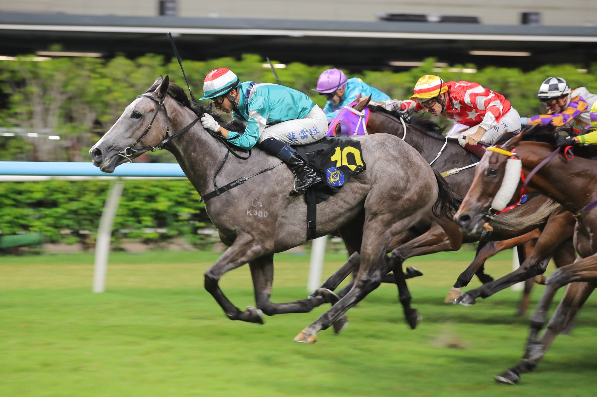 Kyrus Treasure, ridden by Joao Moreira, wins at Happy Valley. Kyrus Treasure, ridden by Joao Moreira, wins at Happy Valley.