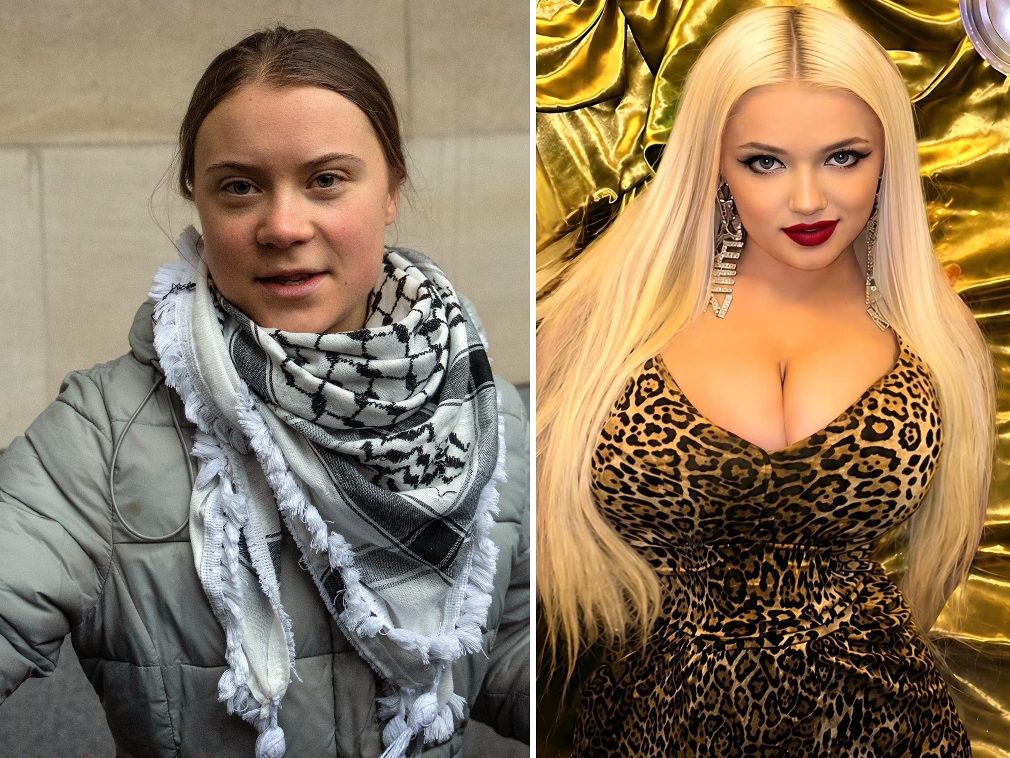 Beata Andersson (right) has taken a different path in life from her older sibling Greta Thunberg. Photos: TNA; @beatamonalisa/Instagram