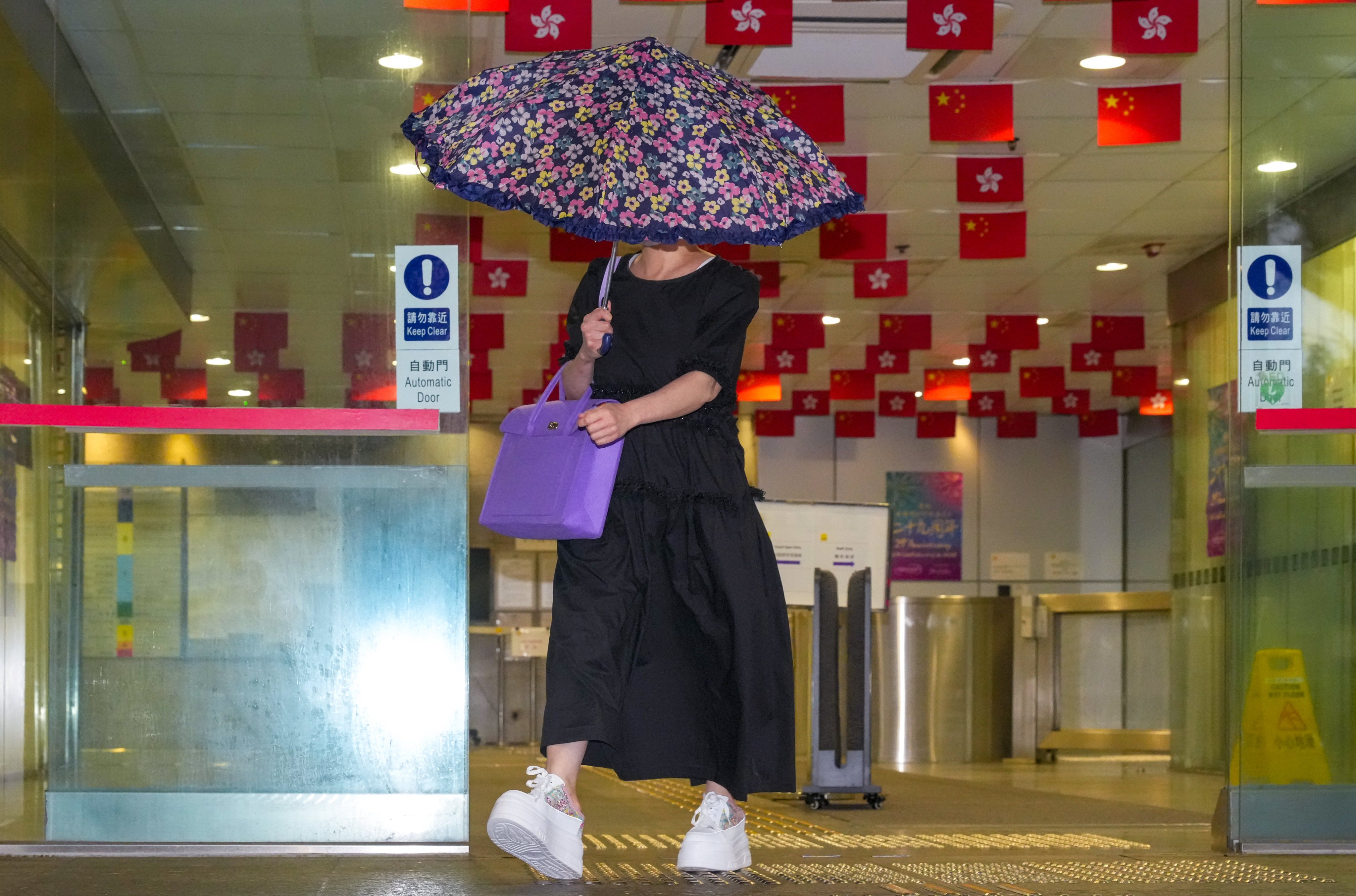 Suen Siu-Fong leaves Eastern Court on July 15. Photo: Dickson Lee