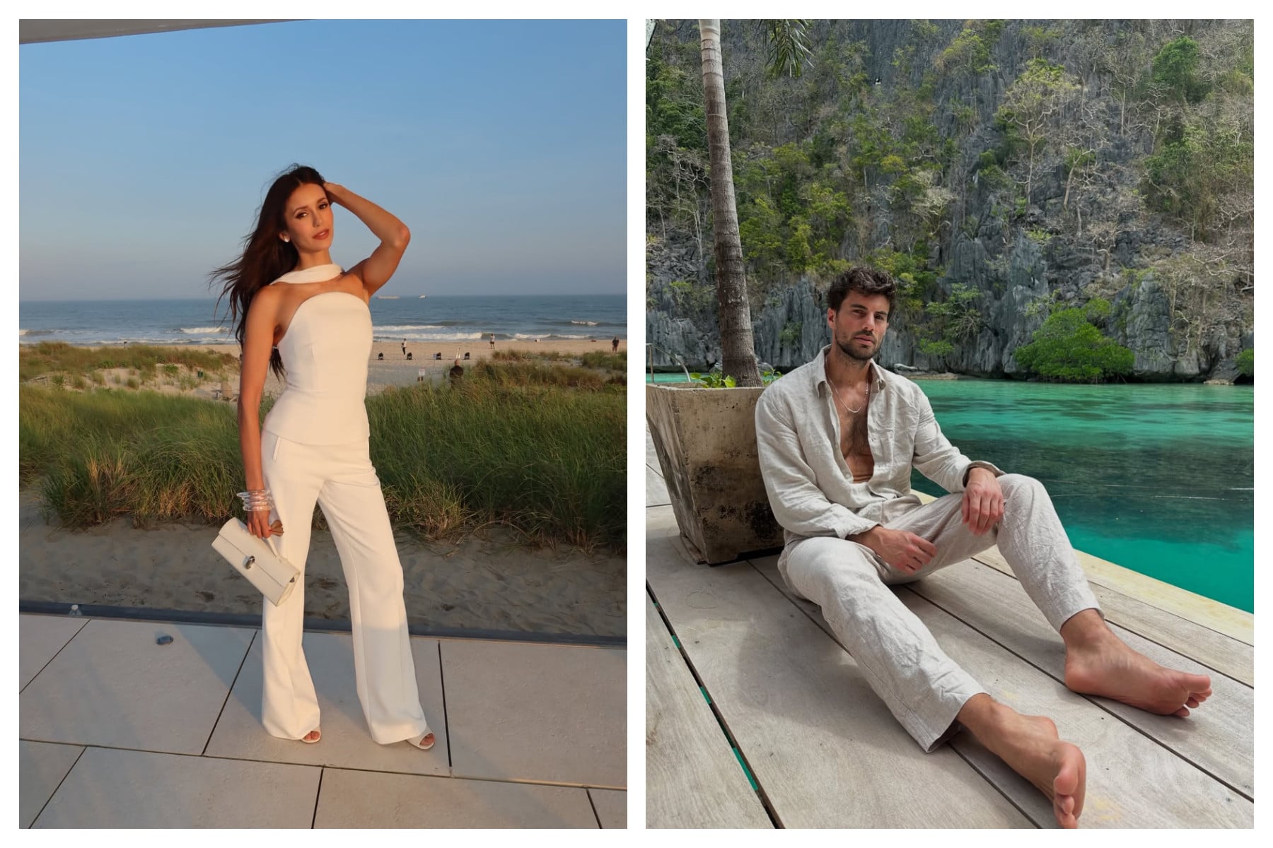 Dougie Joseph (right) is Nina Dobrev’s new man after The Vampire Diaries star ended her engagement to Olympian Shaun White. Photos: @nina, @dougiejoseph/Instagram