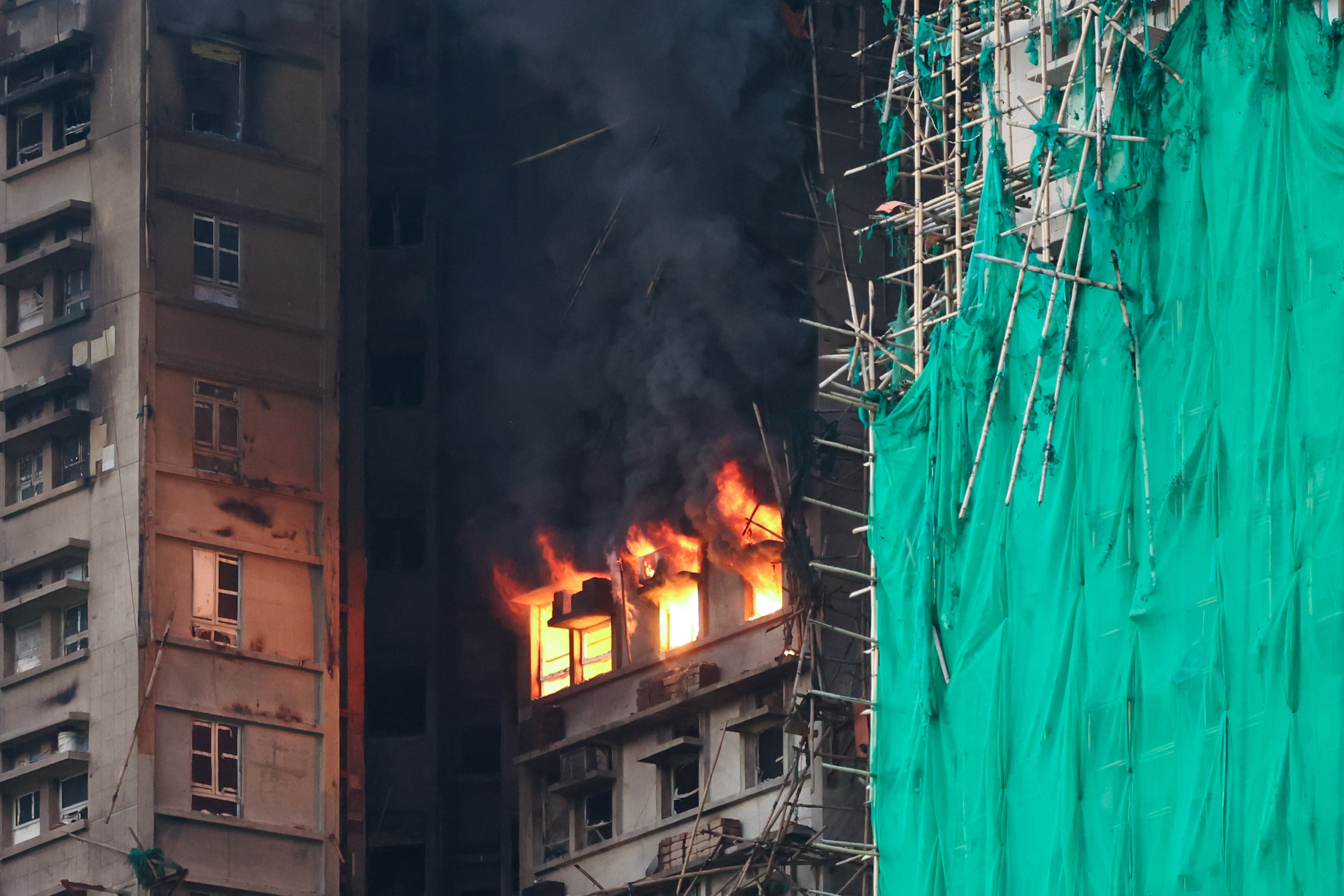 The ban follows the fire at the Wang Fuk Court housing estate that killed 168 people last November and which investigators suspect was caused by workers smoking while carrying out renovations. Photo: Dickson Lee