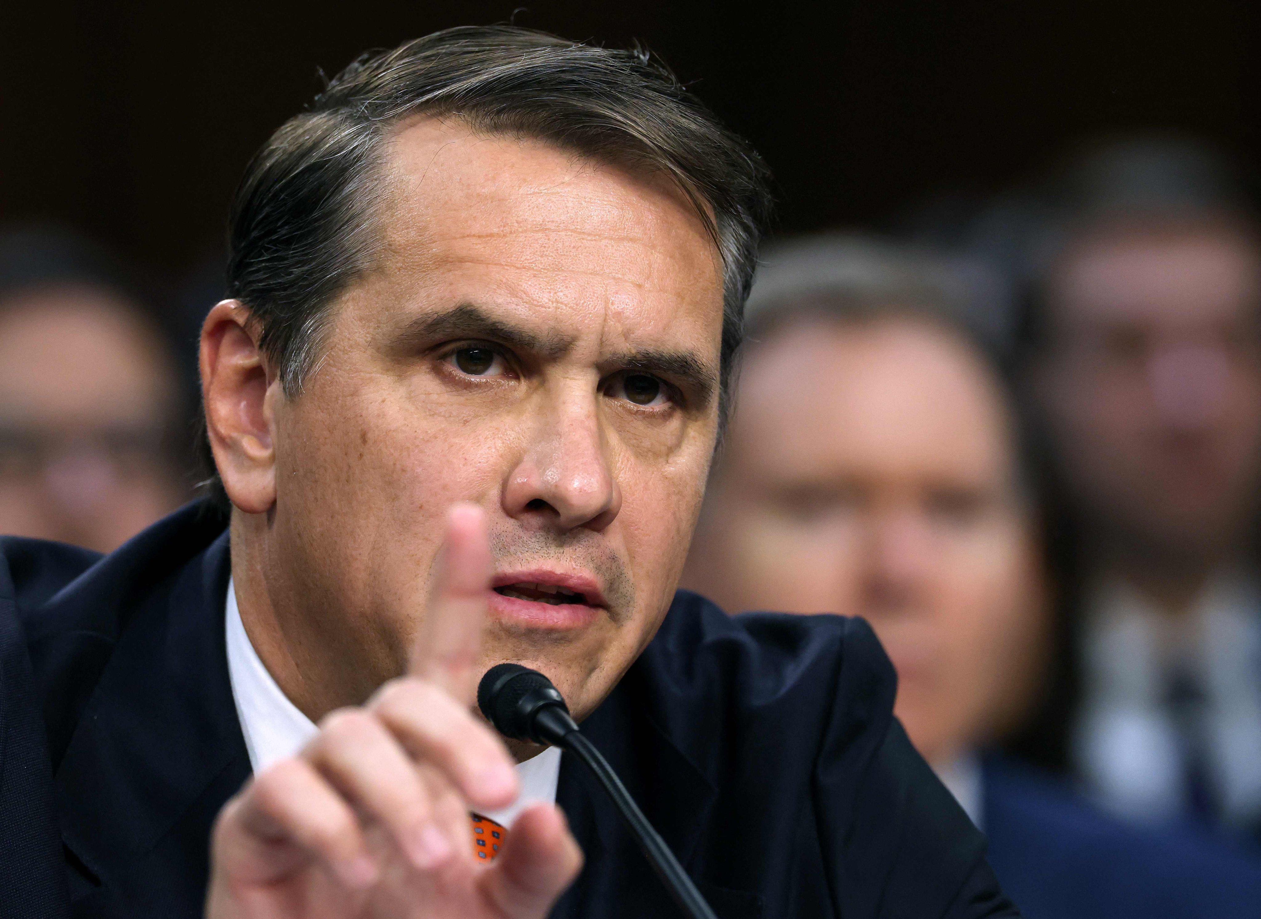 Acting US Attorney General Todd Blanche appears at his confirmation hearing on Capitol Hill on Wednesday. Photo: AFP