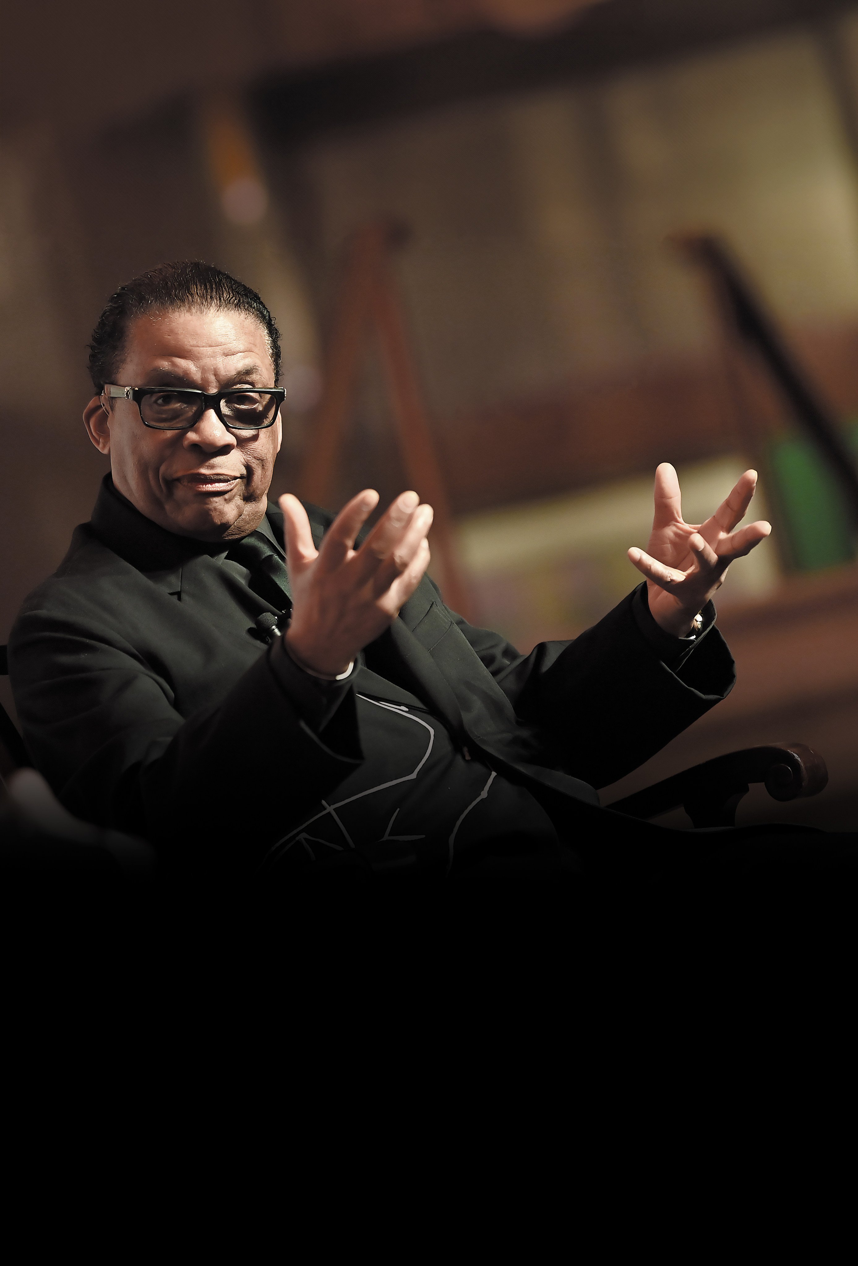 Herbie Hancock speaks at the 2023 Library of Congress Gershwin Prize Dinner in Washington DC. Photo: Getty Images