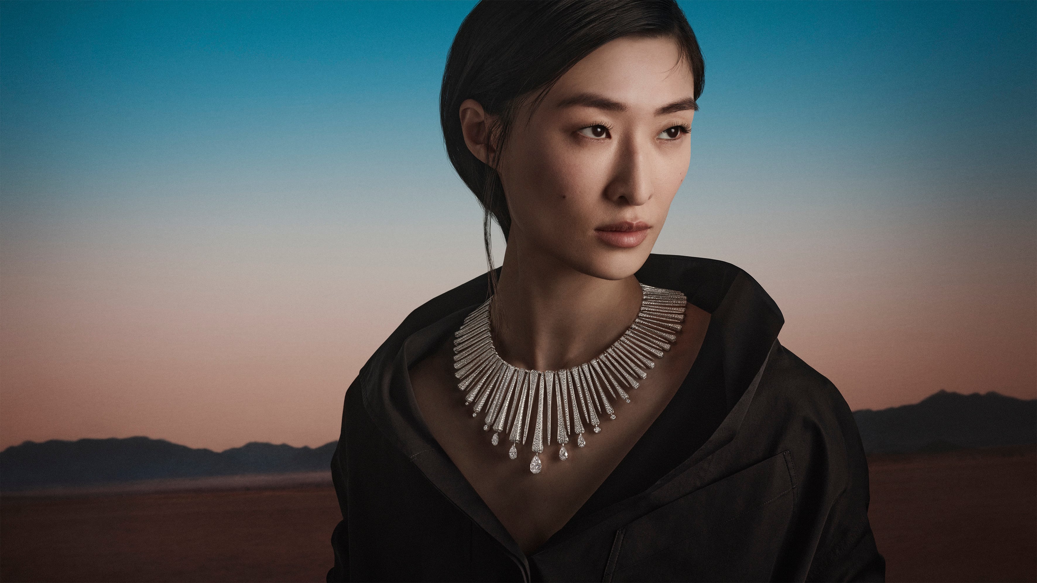 The Clou de Forge Lumière necklace from Hermès’ high jewellery collection, Into the Horsescape. Photo: Handout
