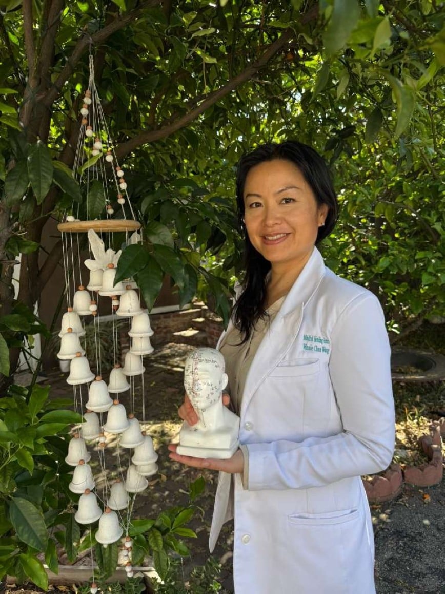 After she suffered a debilitating tailbone injury that left her in chronic pain, Winnie Chan Wang studied and found relief in acupuncture, and later trained in traditional Chinese medicine. 
Photo: heartcenter.la