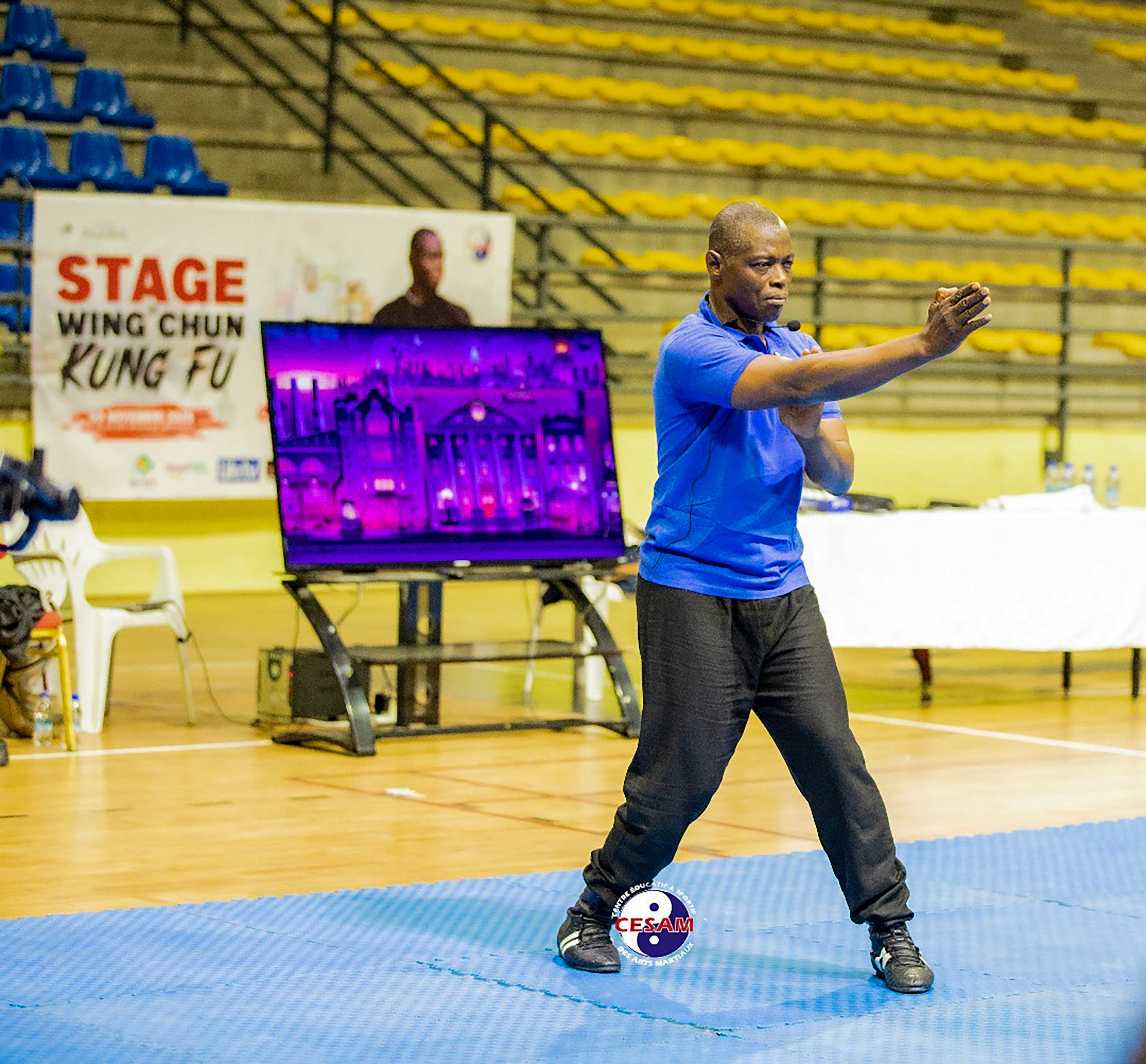 Meite Siaka is founding president of the Ivorian Federation of Chinese Martial Arts in Abidjan. Ivory Coast has become a regional hub for the sport, hosting the eighth African Wushu Kung Fu Championships in 2023 and aiming to host again. Photo: Handout